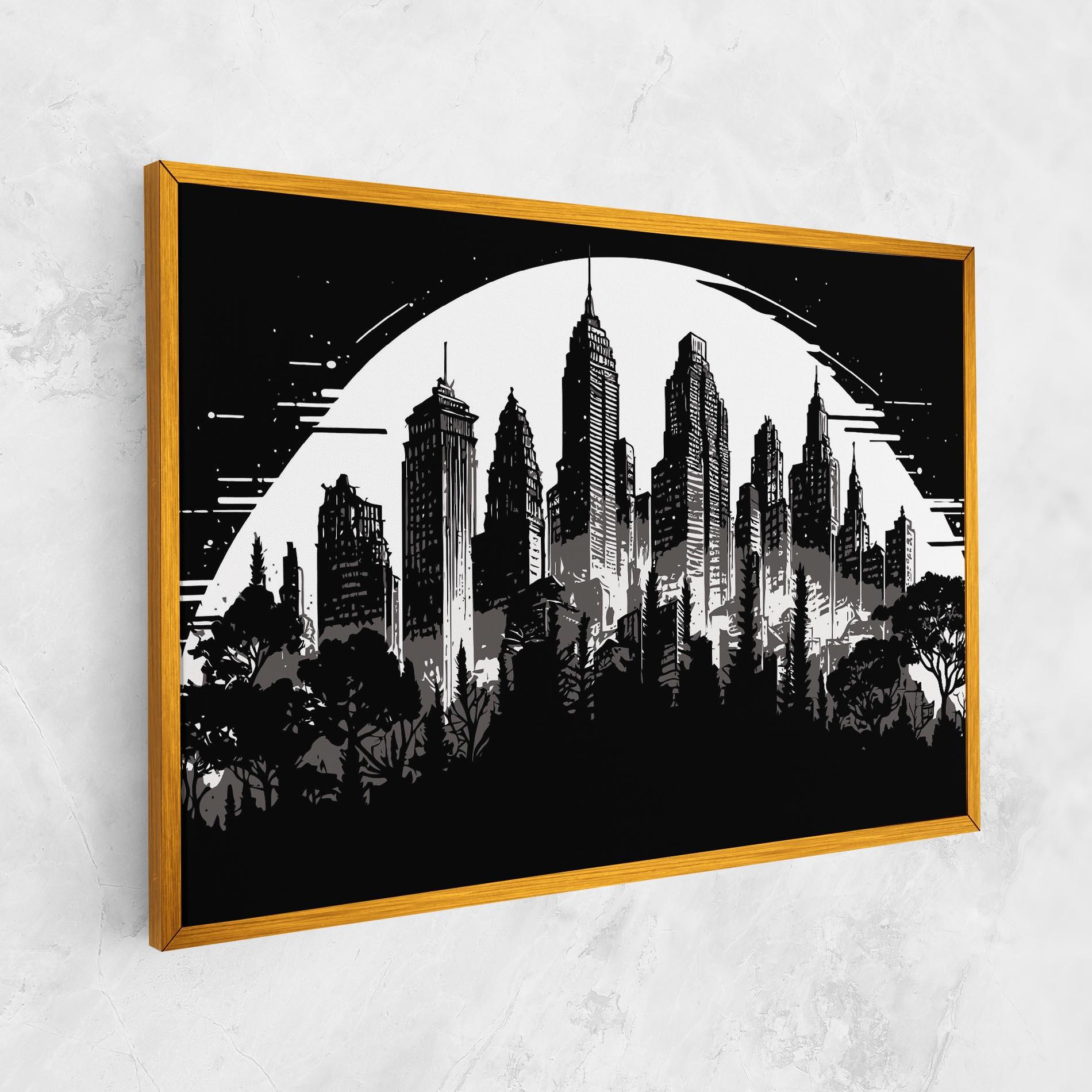 Картина на платно Australia Moon mockup 1