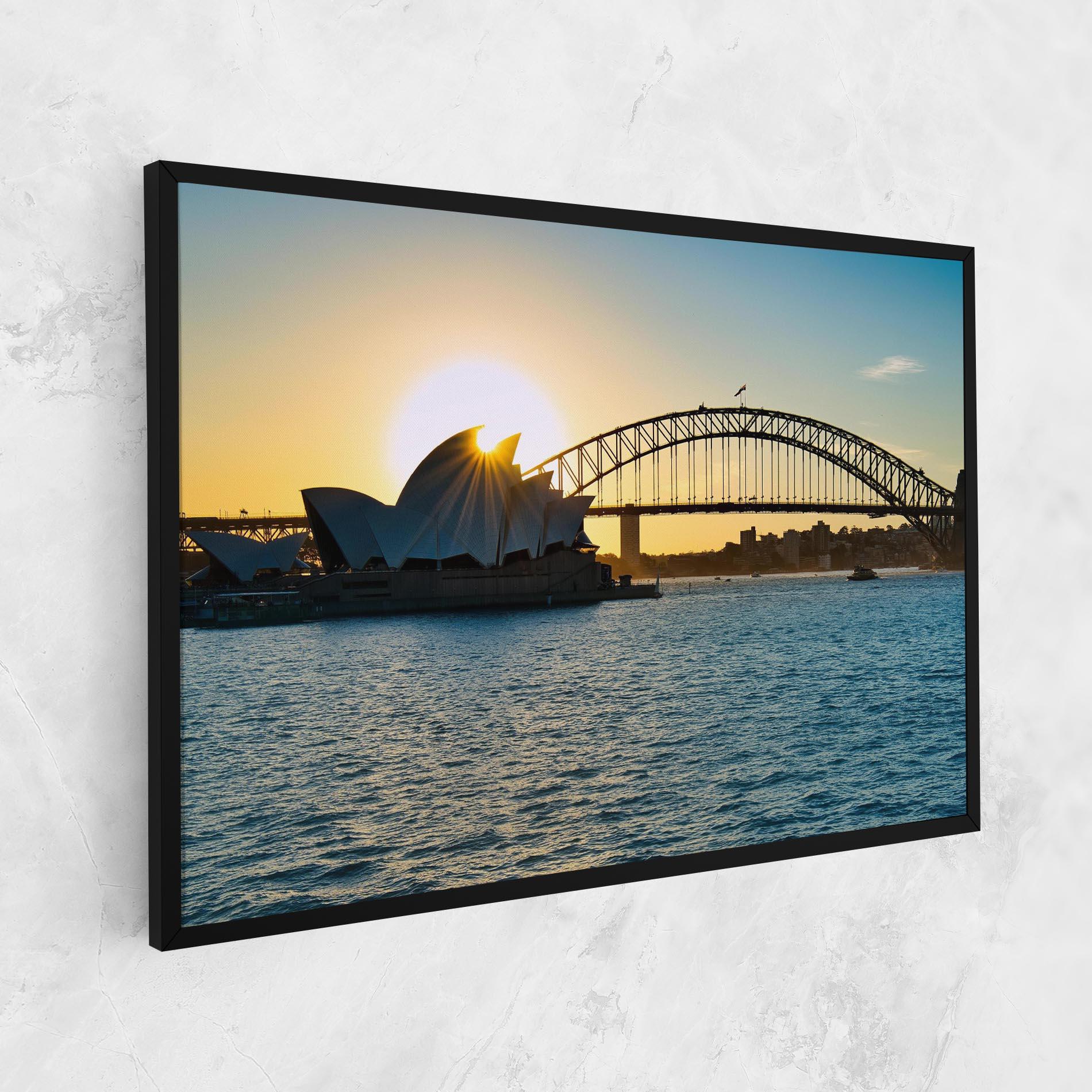 Картина на платно Sunrise Sydney mockup 1