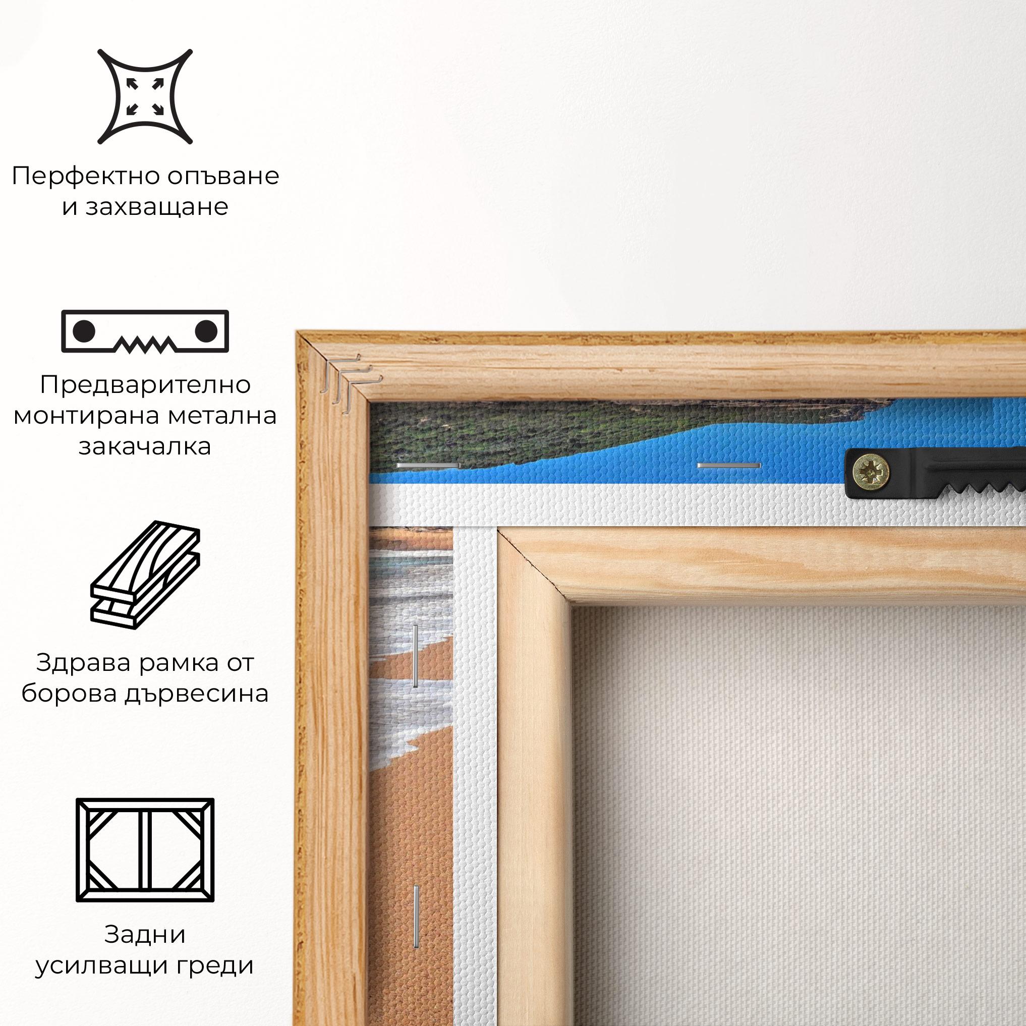 Картина на платно Pristine Beach mockup 5