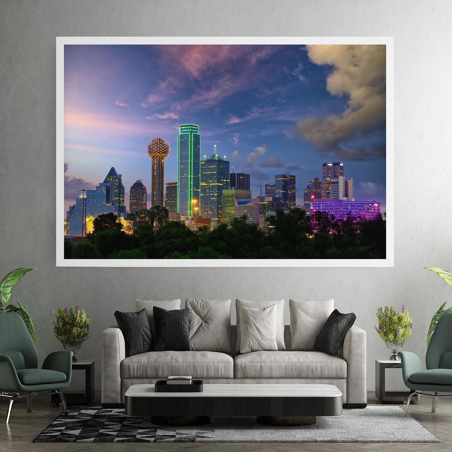 Картина на платно Dallas Dusk mockup 7