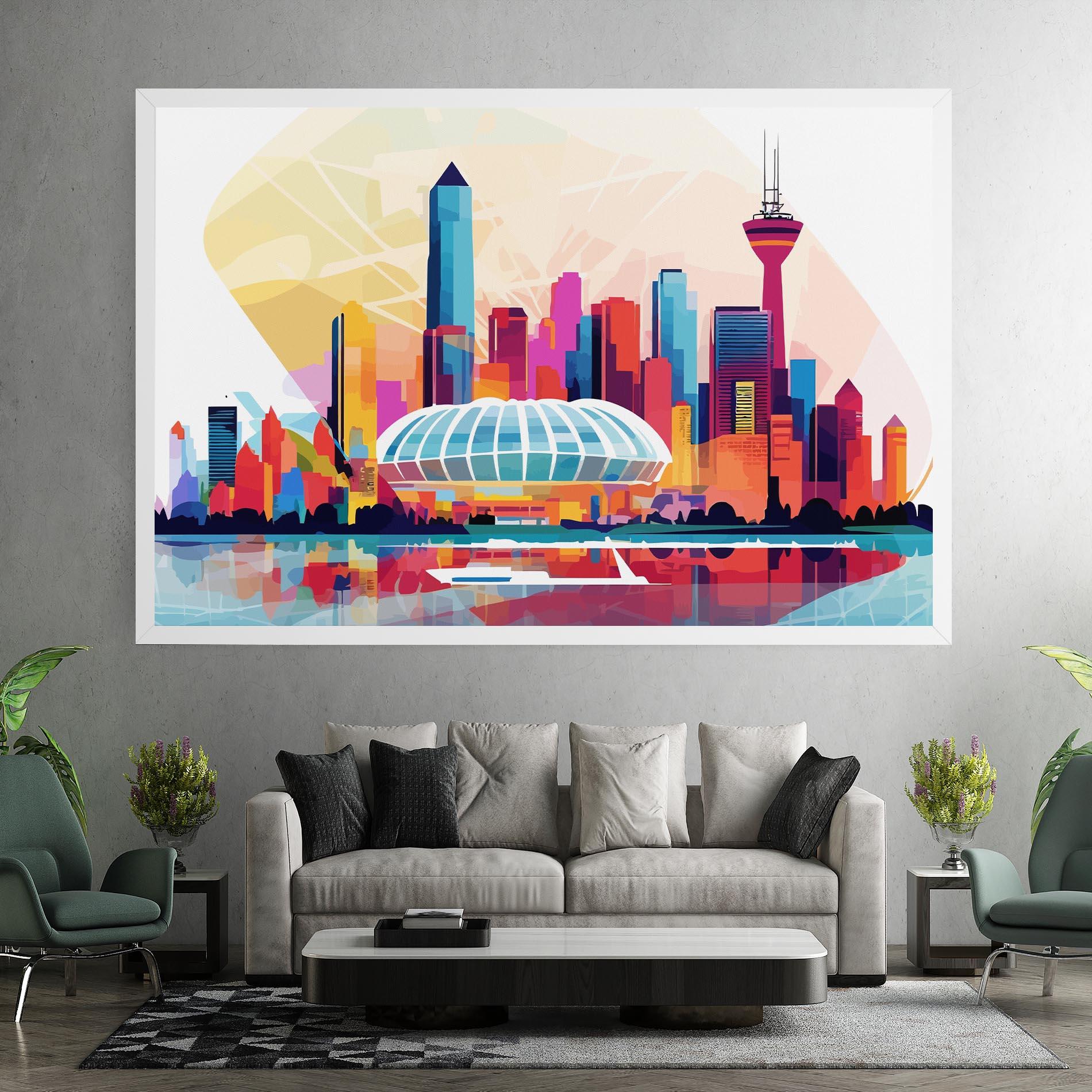 Картина на платно Olympic Stadium Color mockup 7