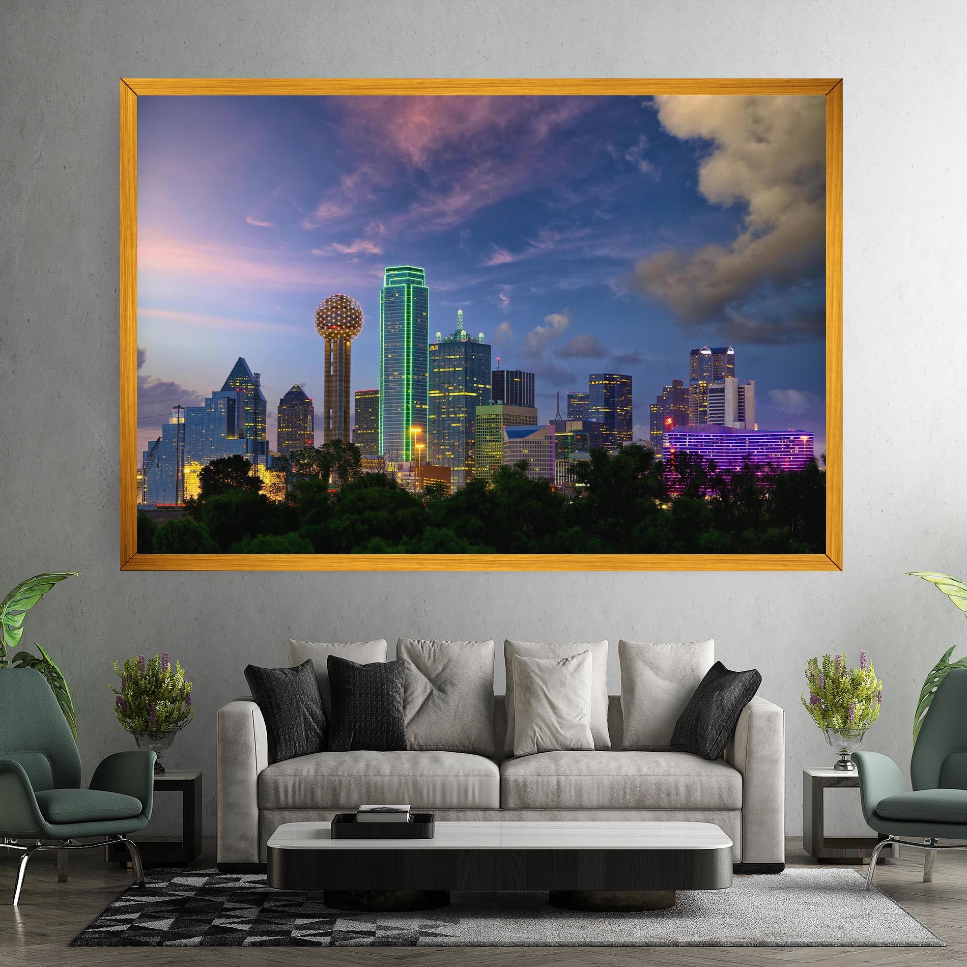 Картина на платно Dallas Dusk mockup 7