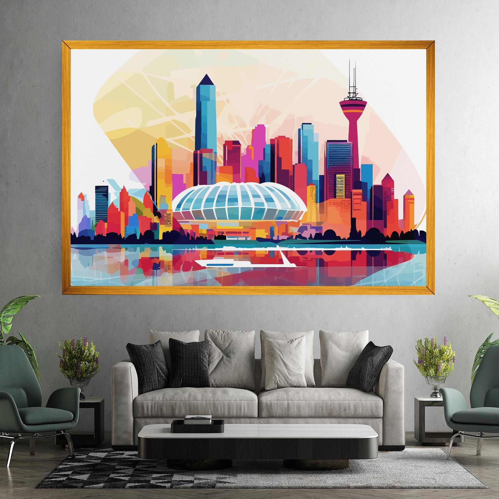 Картина на платно Olympic Stadium Color mockup 7