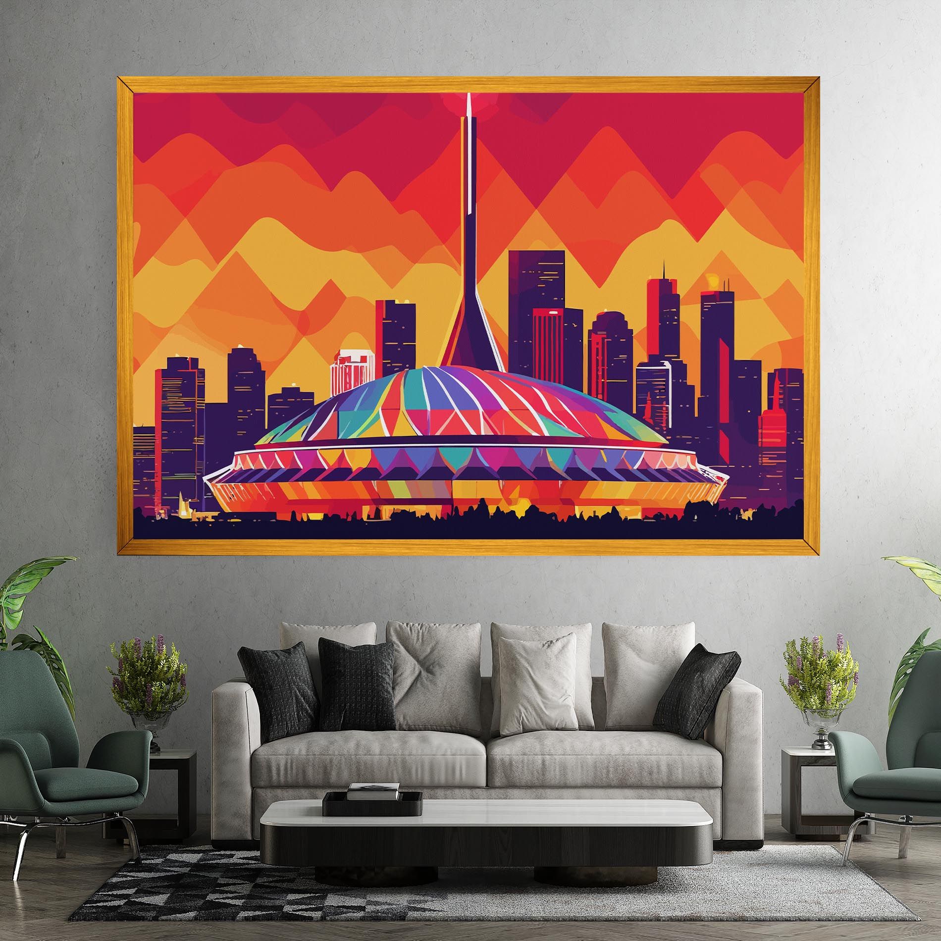 Olympic Stadium mockup 7