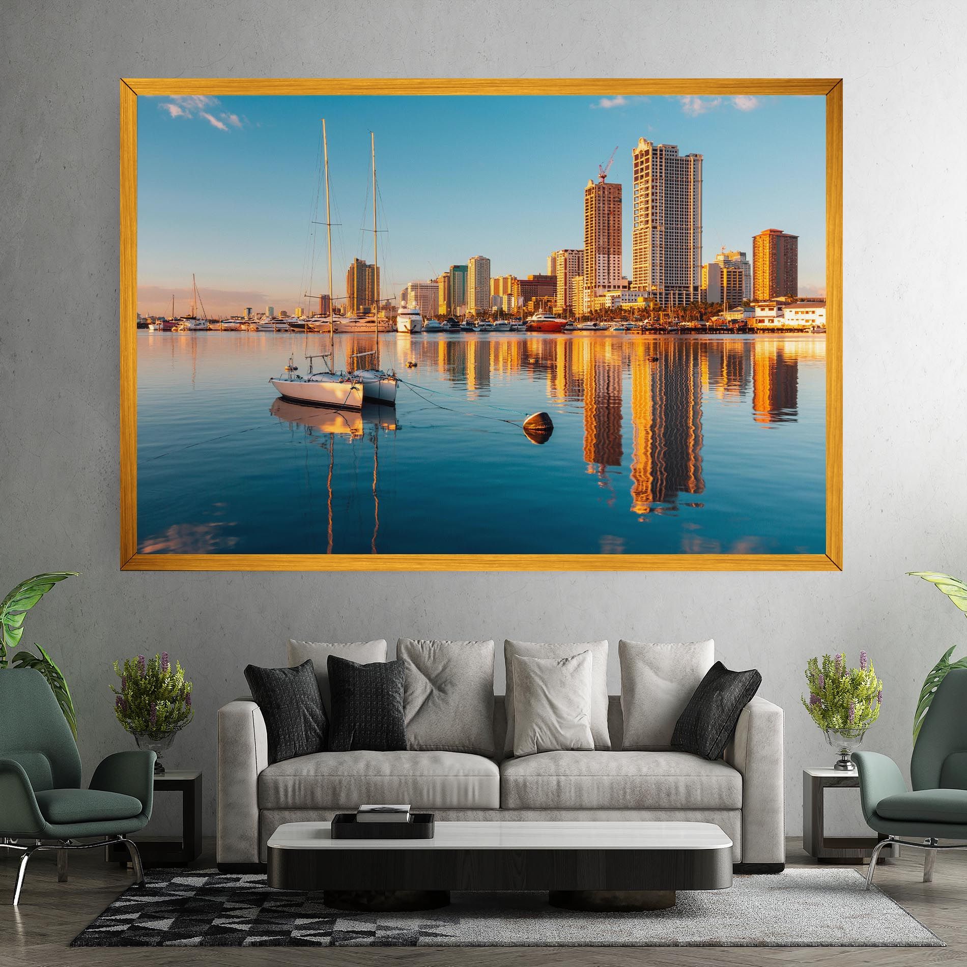 Skyscrapers Water mockup 7