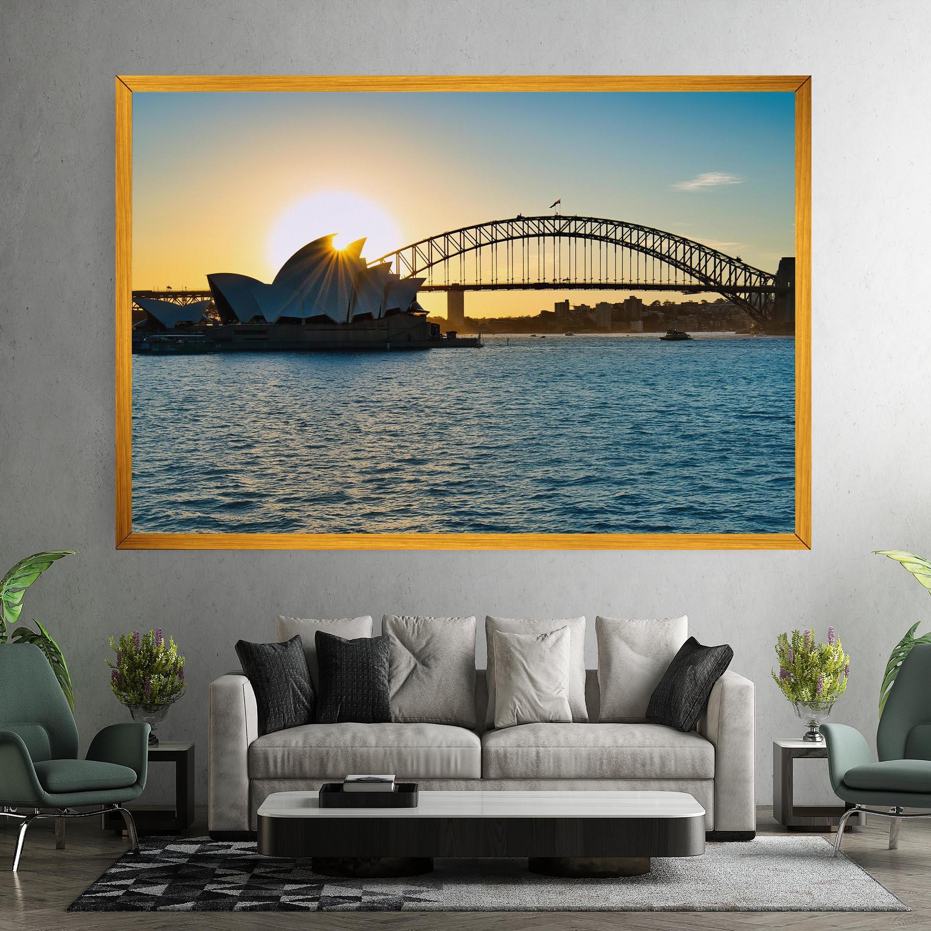 Картина на платно Sunrise Sydney mockup 7