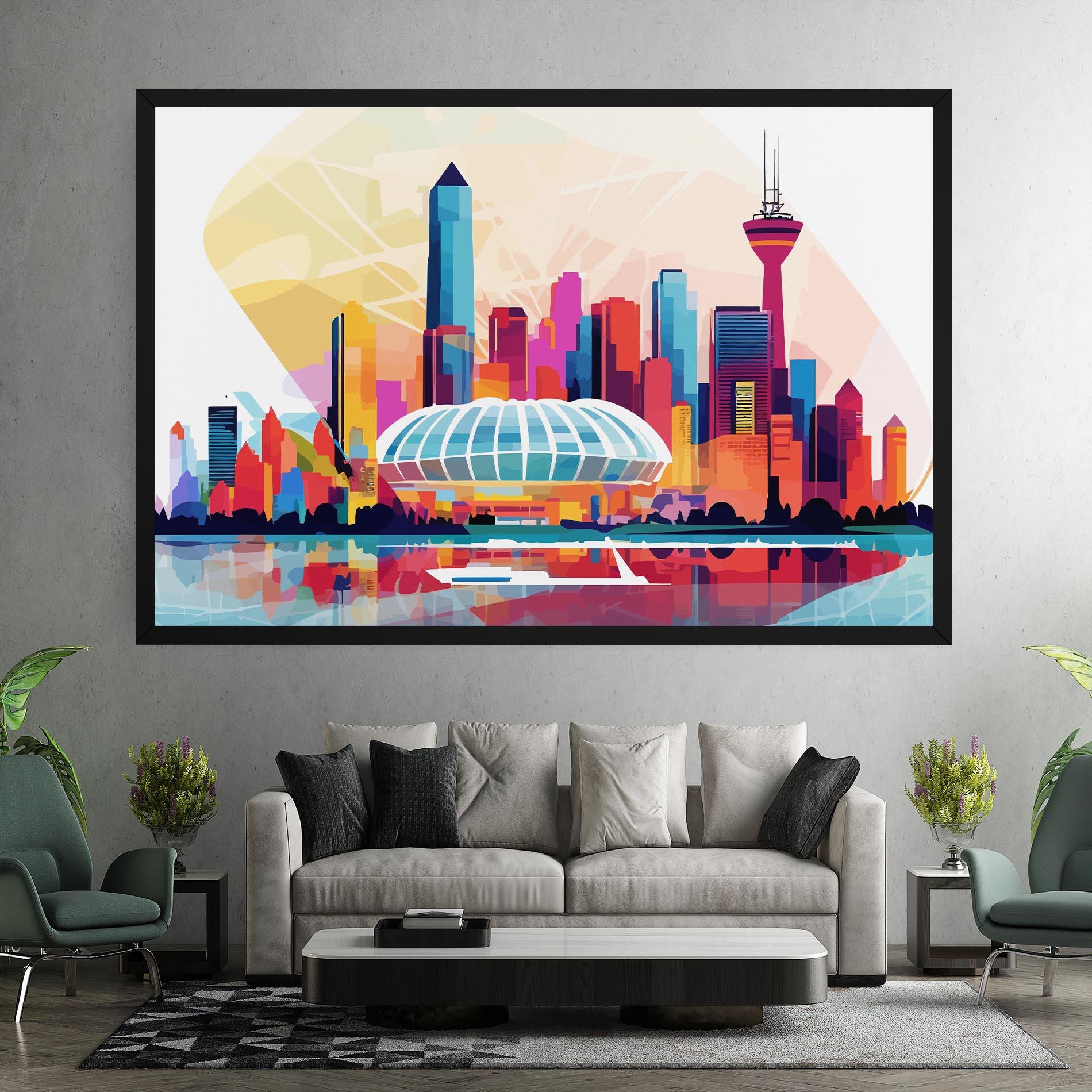 Картина на платно Olympic Stadium Color mockup 7