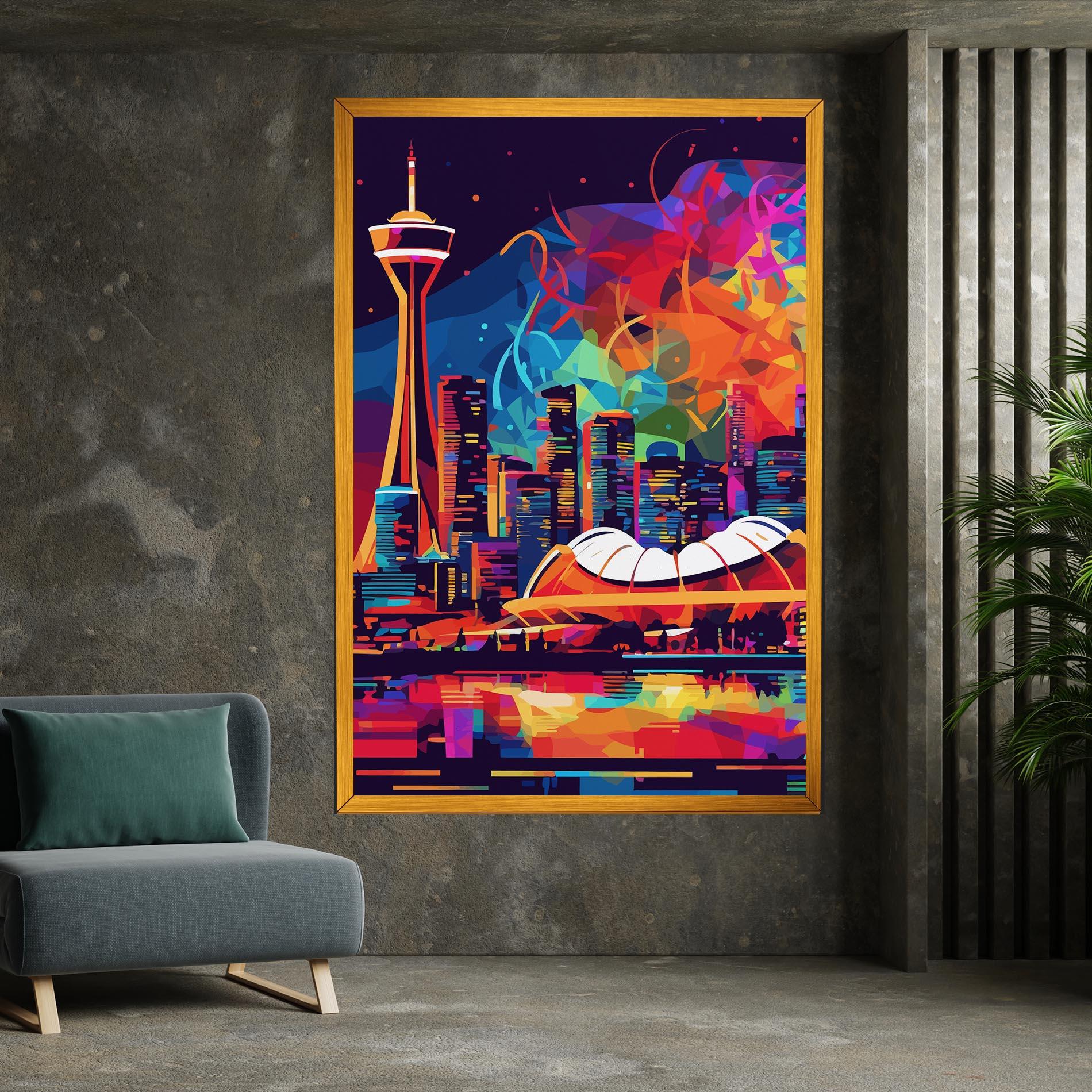 Картина на платно Olympic Stadium Art mockup 7