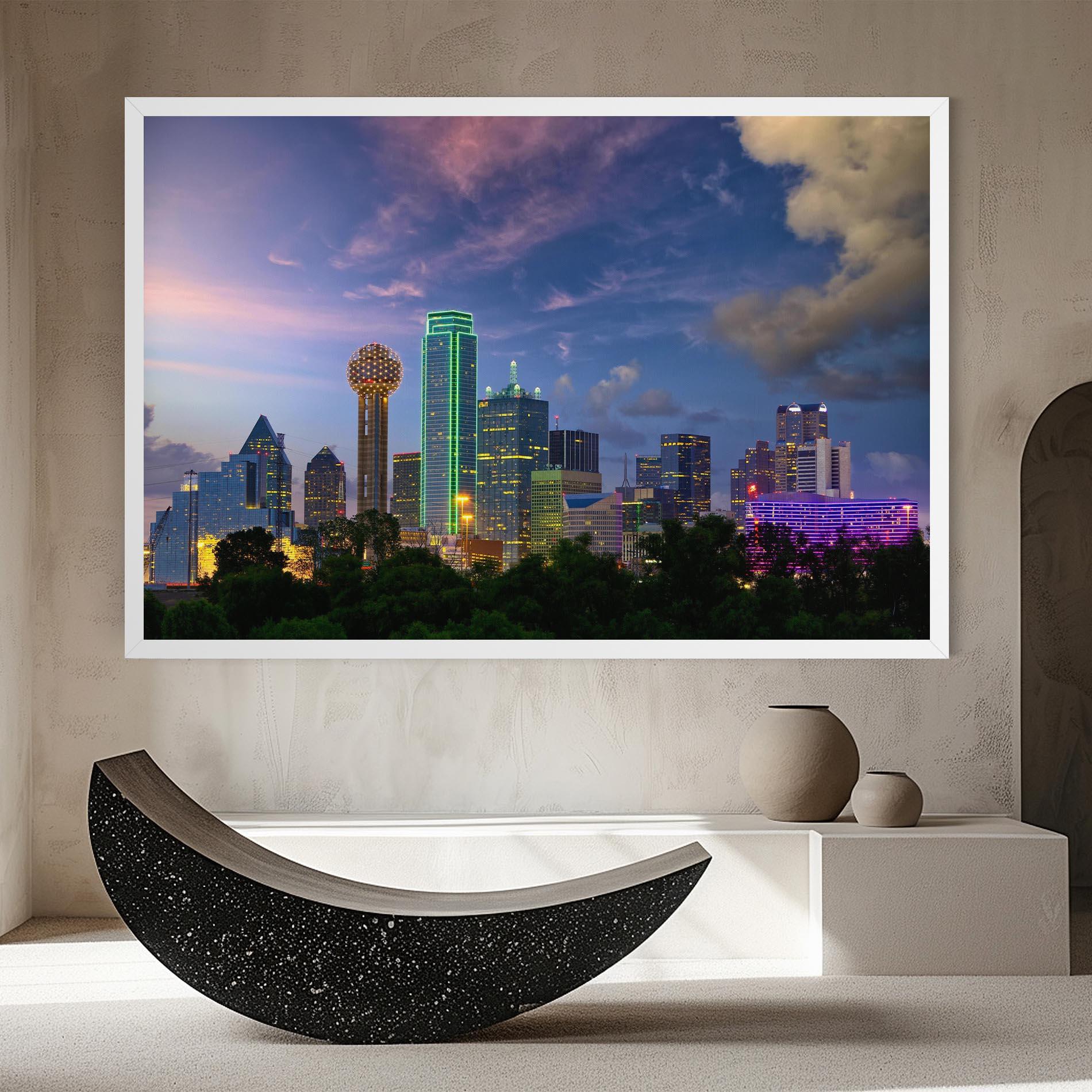 Картина на платно Dallas Dusk mockup 8