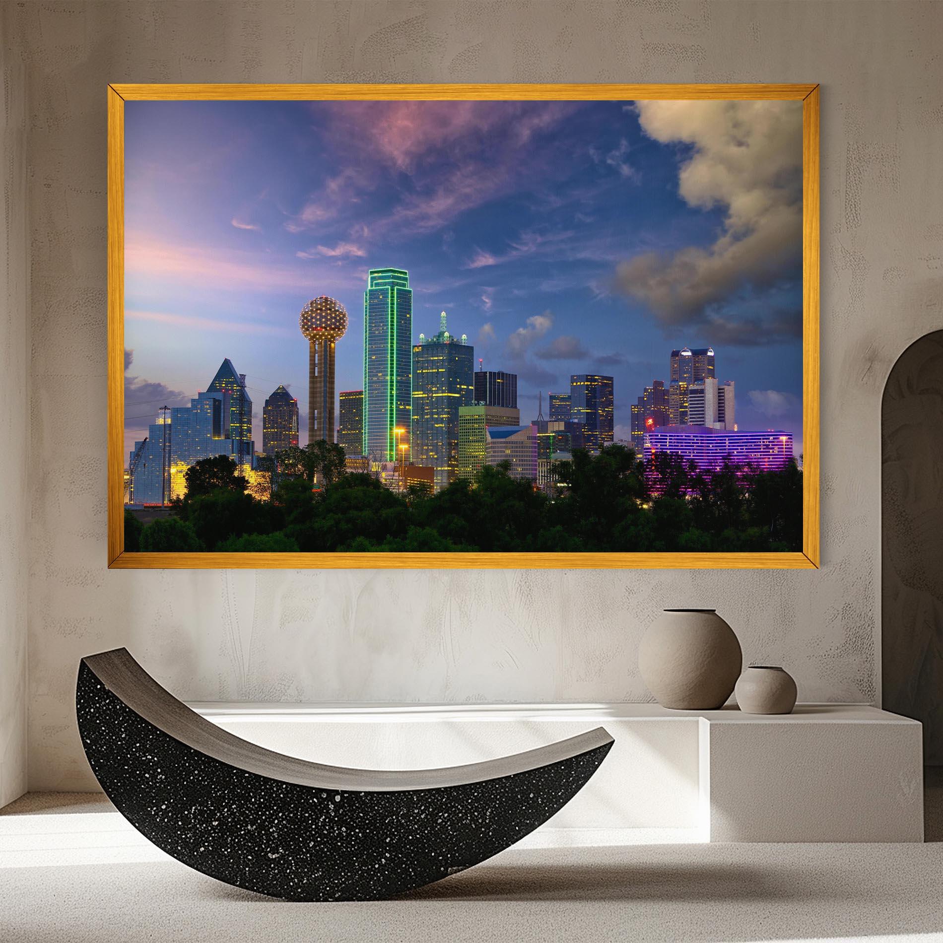 Картина на платно Dallas Dusk mockup 8