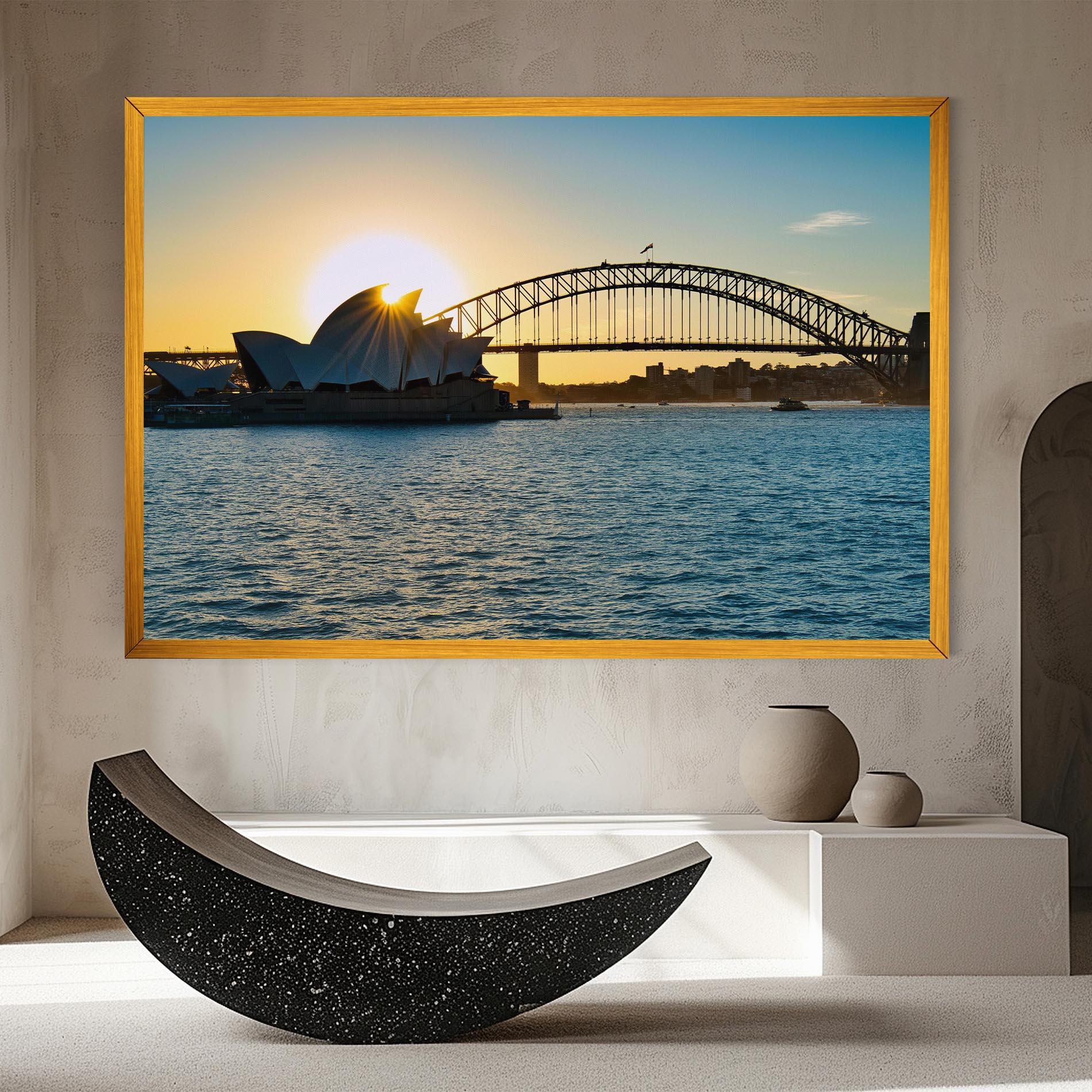Картина на платно Sunrise Sydney mockup 8