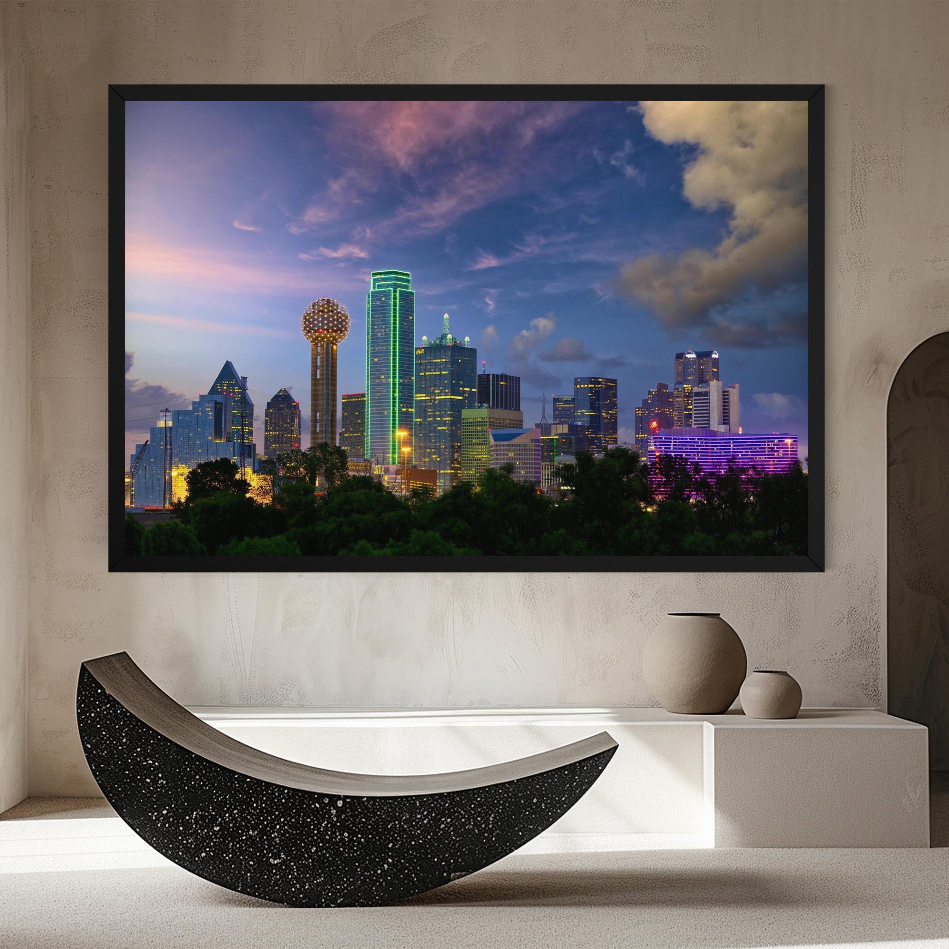 Картина на платно Dallas Dusk mockup 8