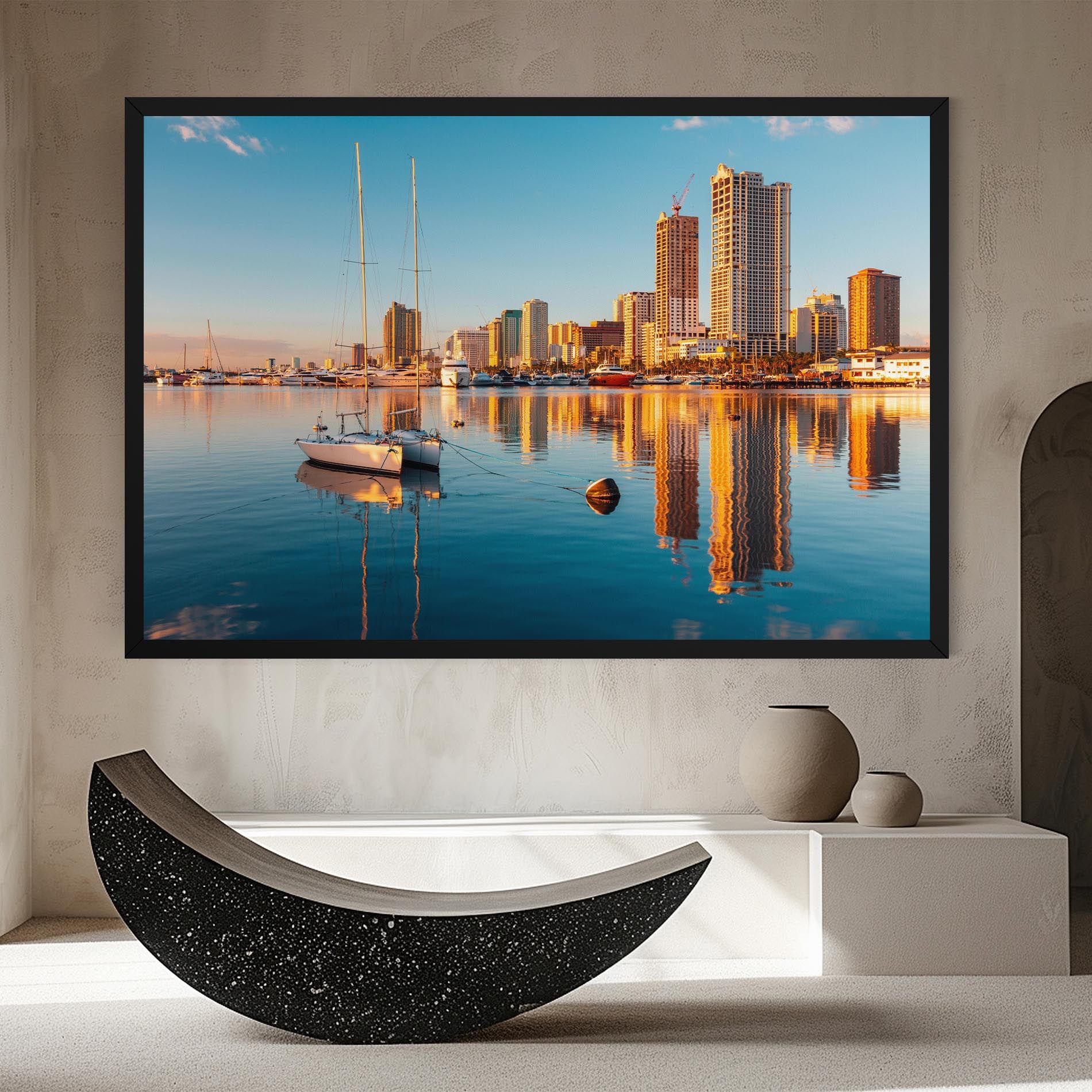 Skyscrapers Water mockup 8