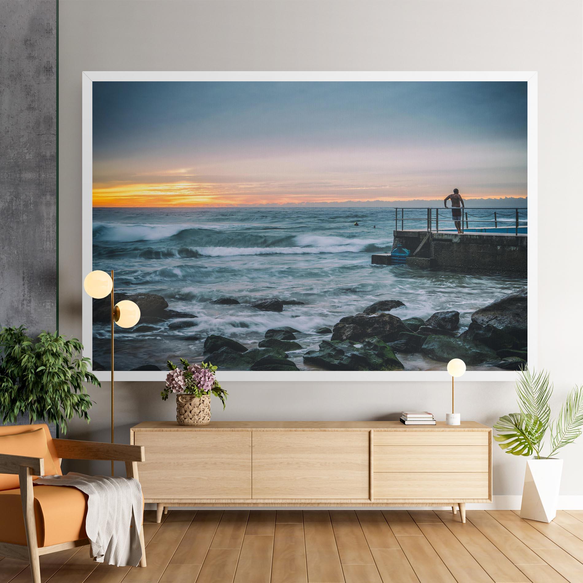 Картина на платно Bondi Beach Sunset mockup 9