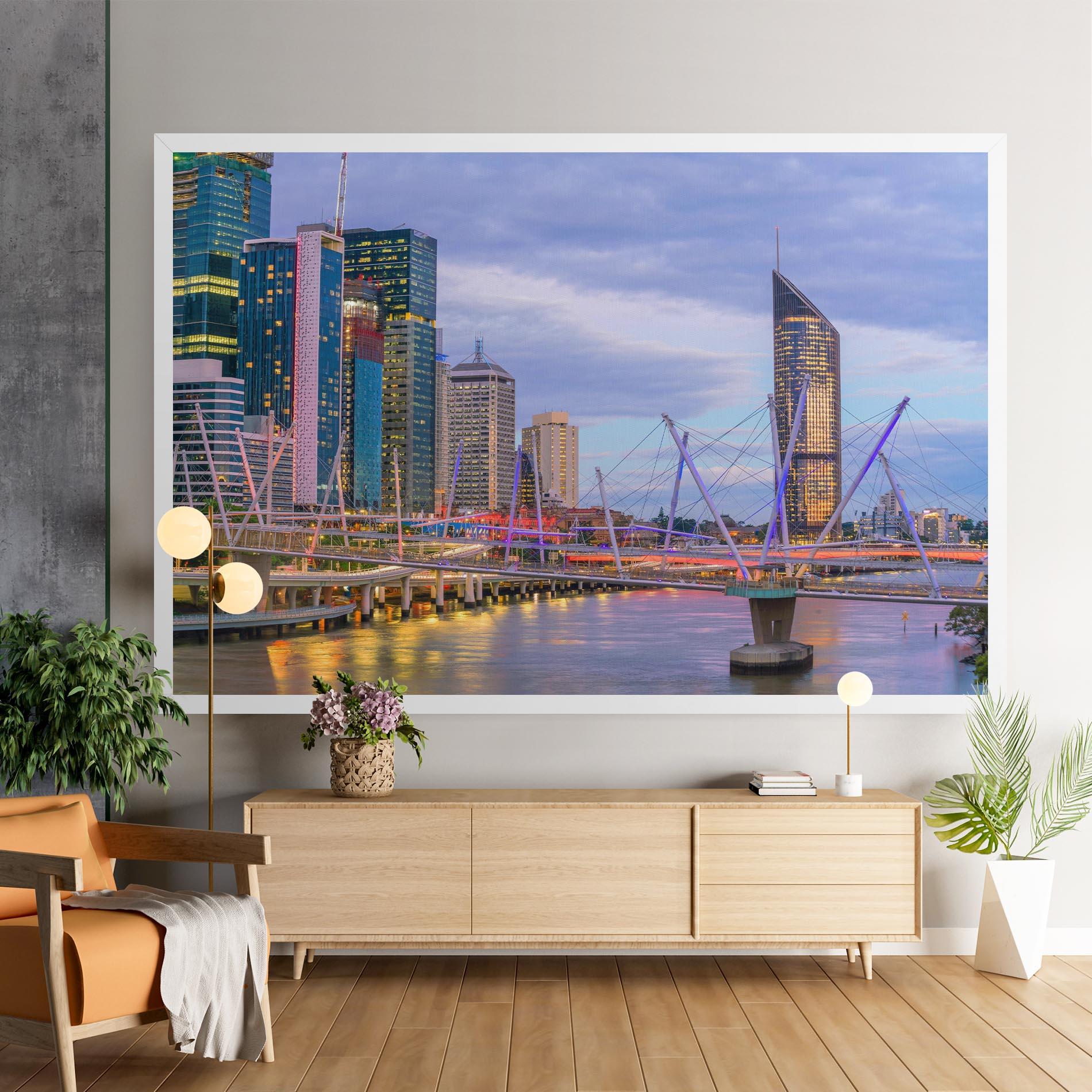 Картина на платно Brisbane River Australia mockup 9