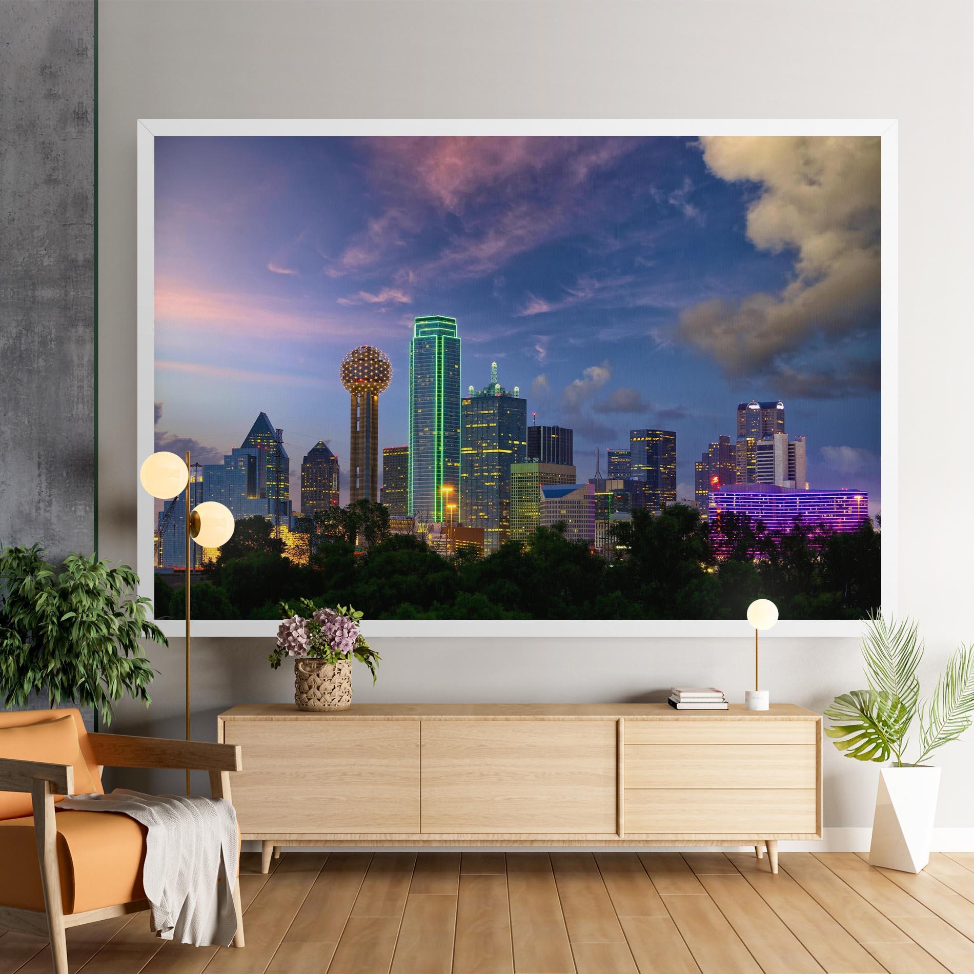 Картина на платно Dallas Dusk mockup 9