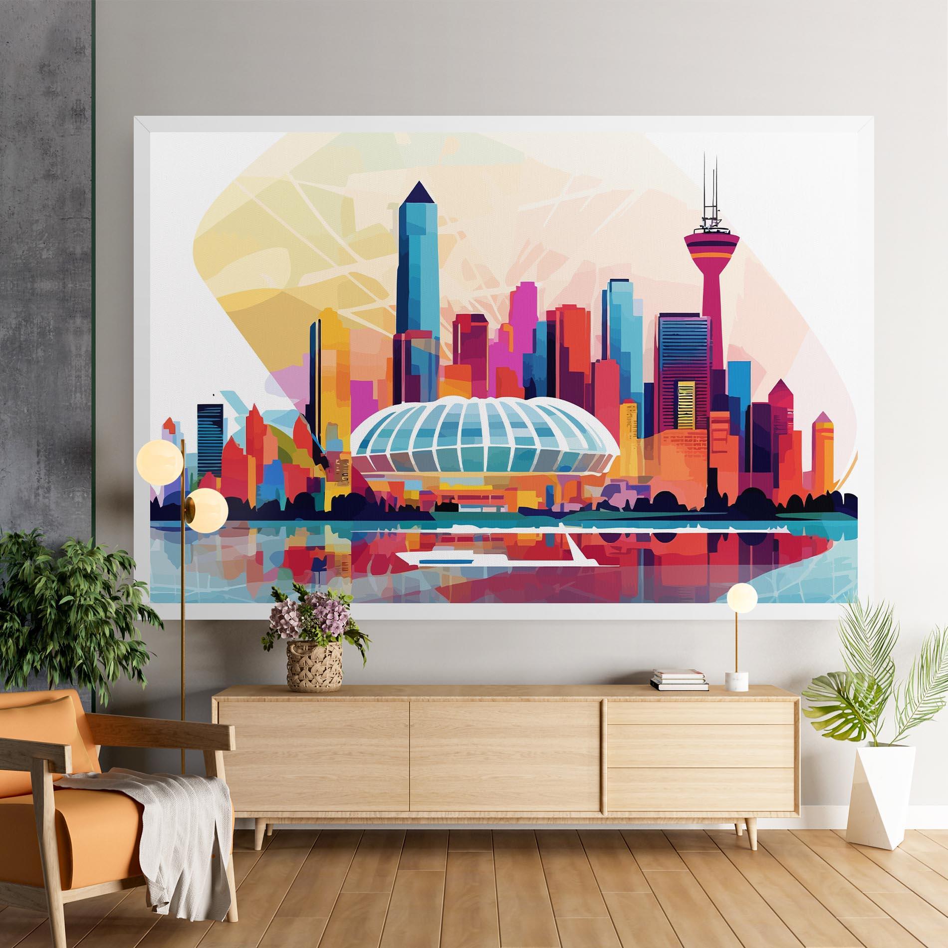 Картина на платно Olympic Stadium Color mockup 9