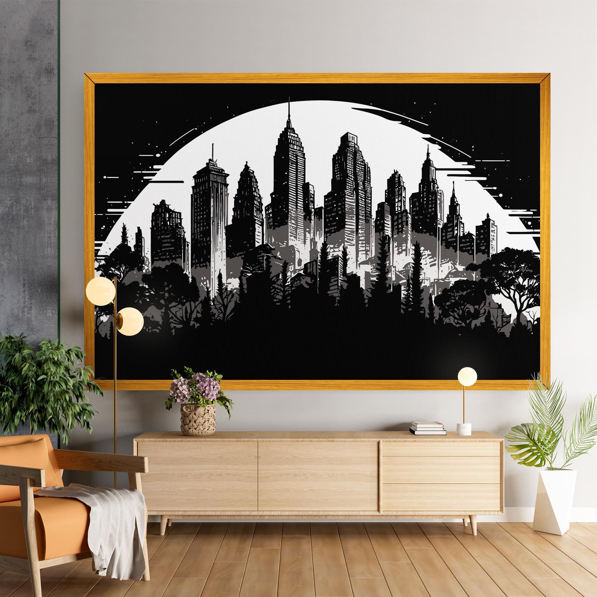 Картина на платно Australia Moon mockup 9