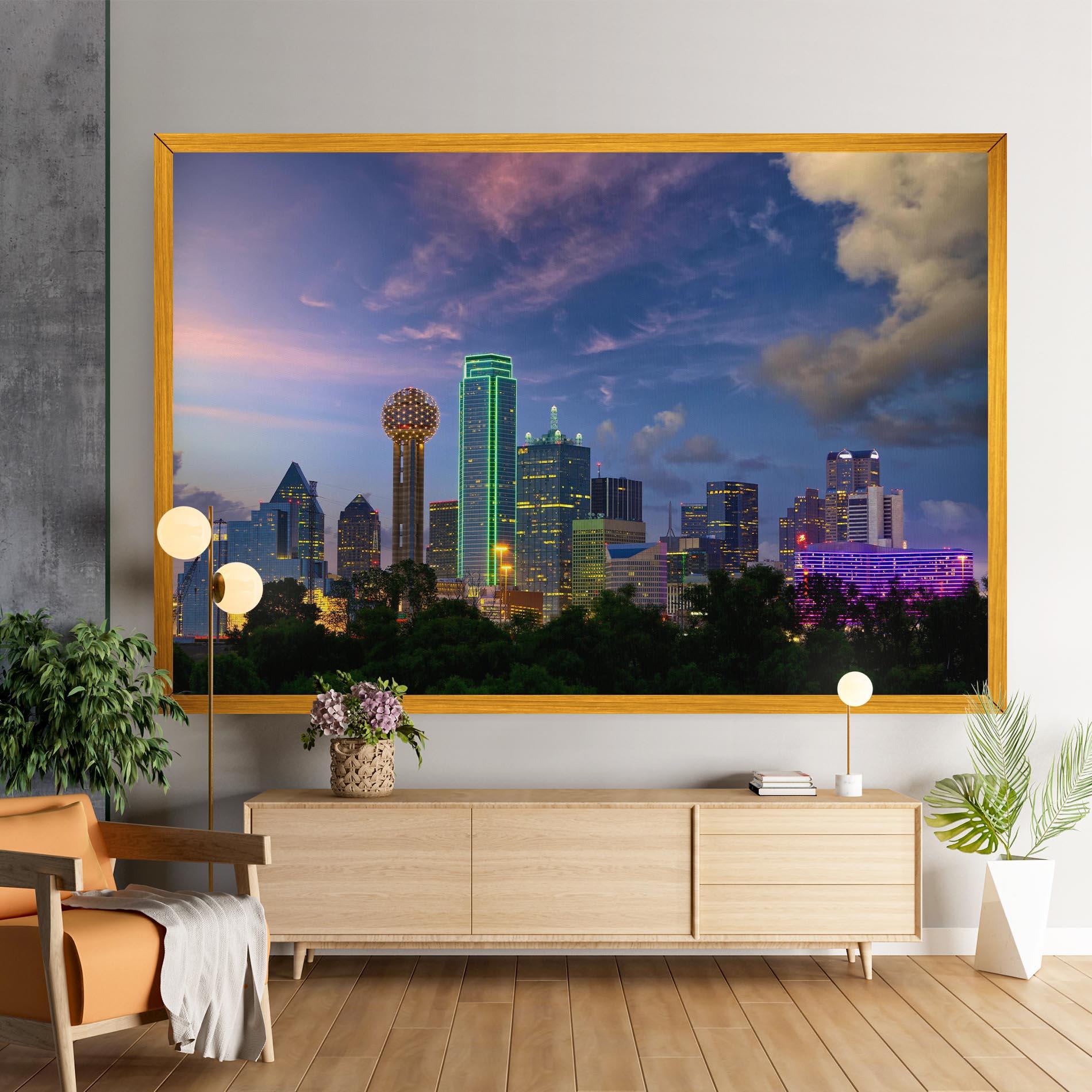 Картина на платно Dallas Dusk mockup 9