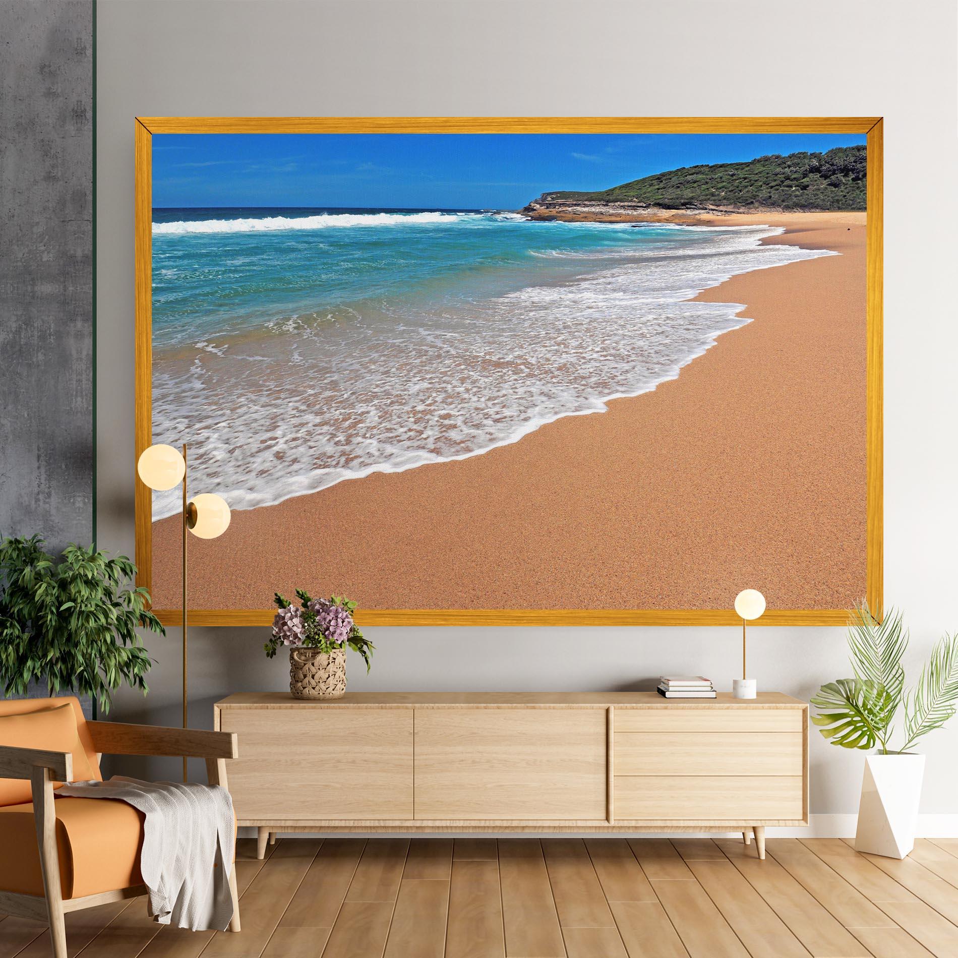 Картина на платно Pristine Beach mockup 9