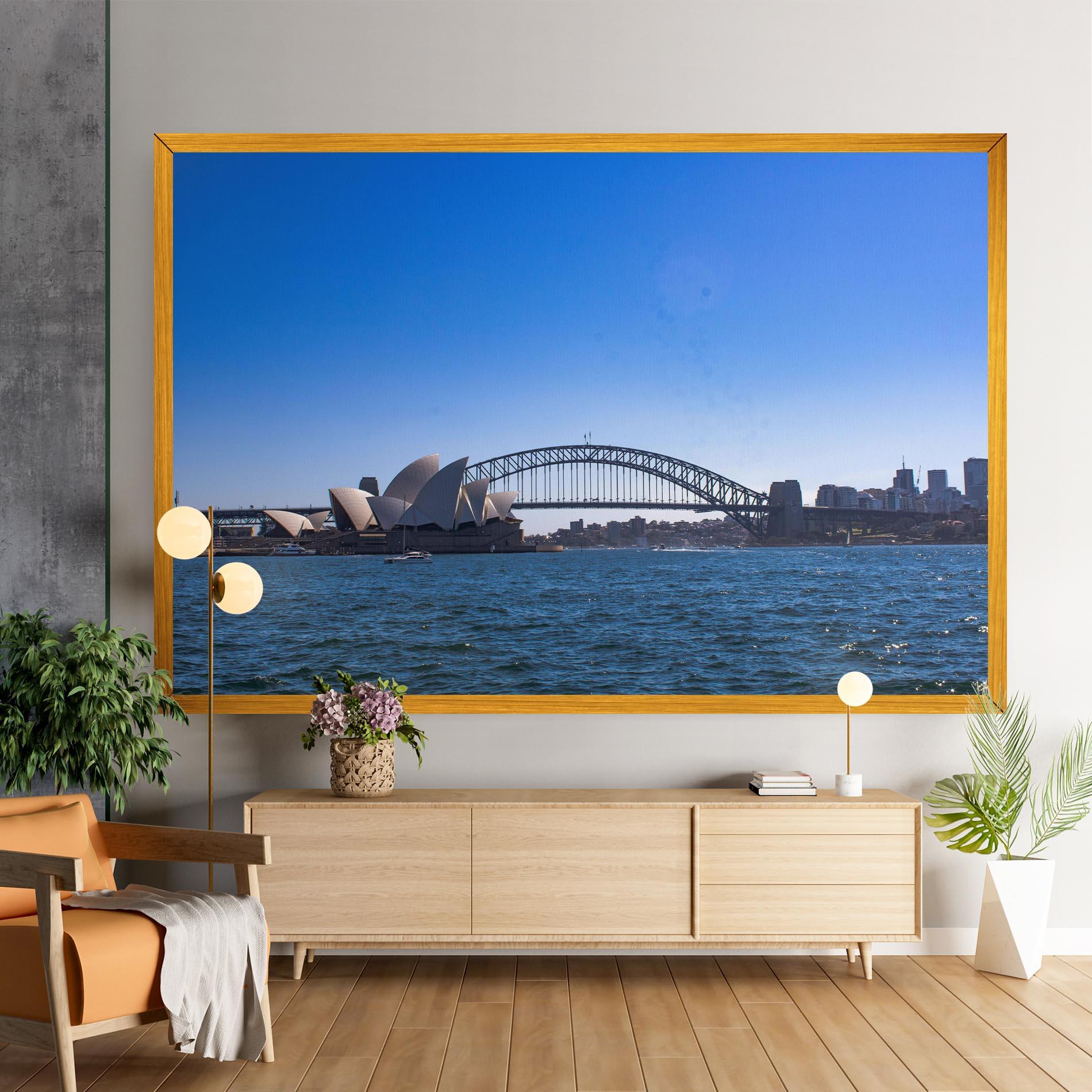 Картина на платно Sydney Day Bridge mockup 9