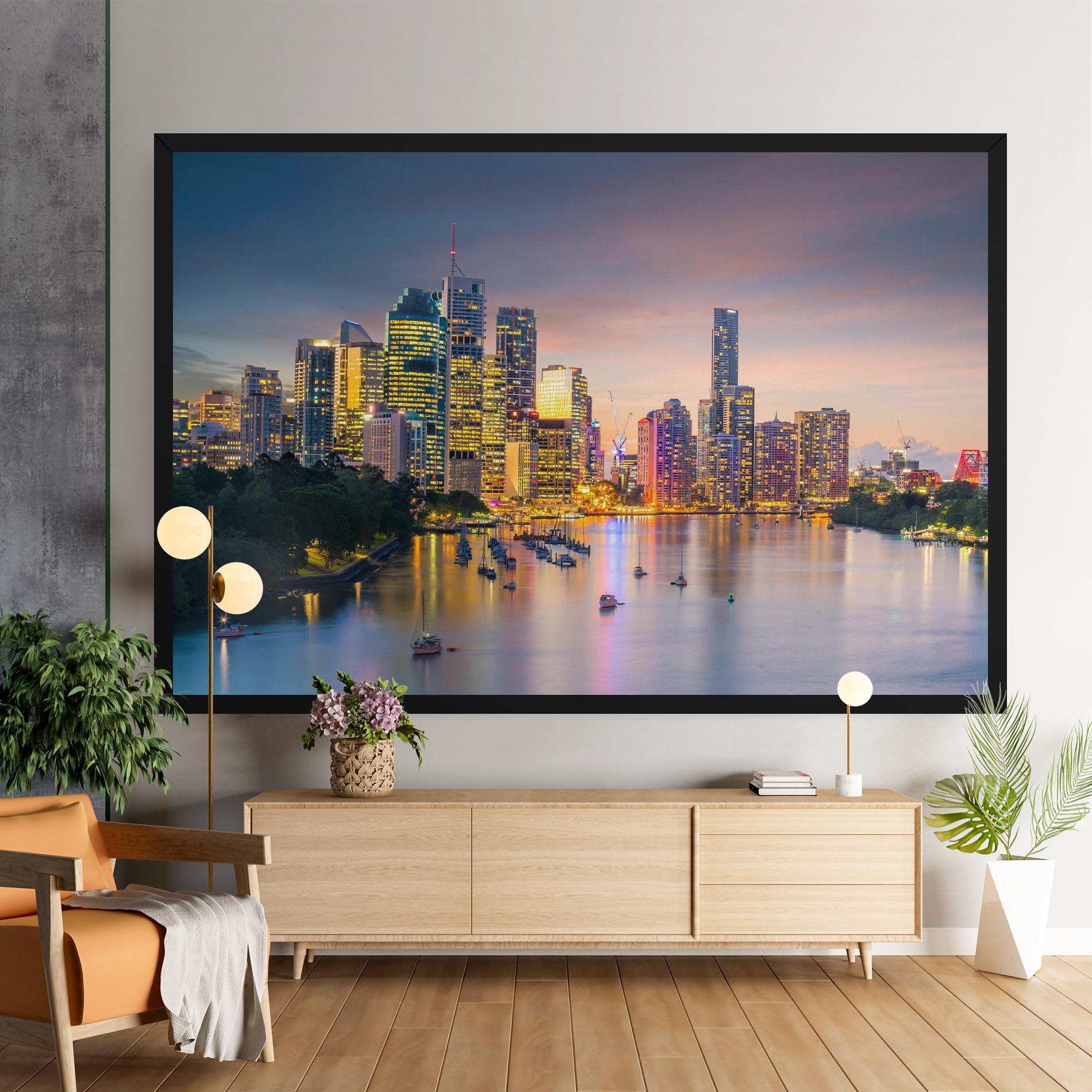 Картина на платно Brisbane City Skyline mockup 9