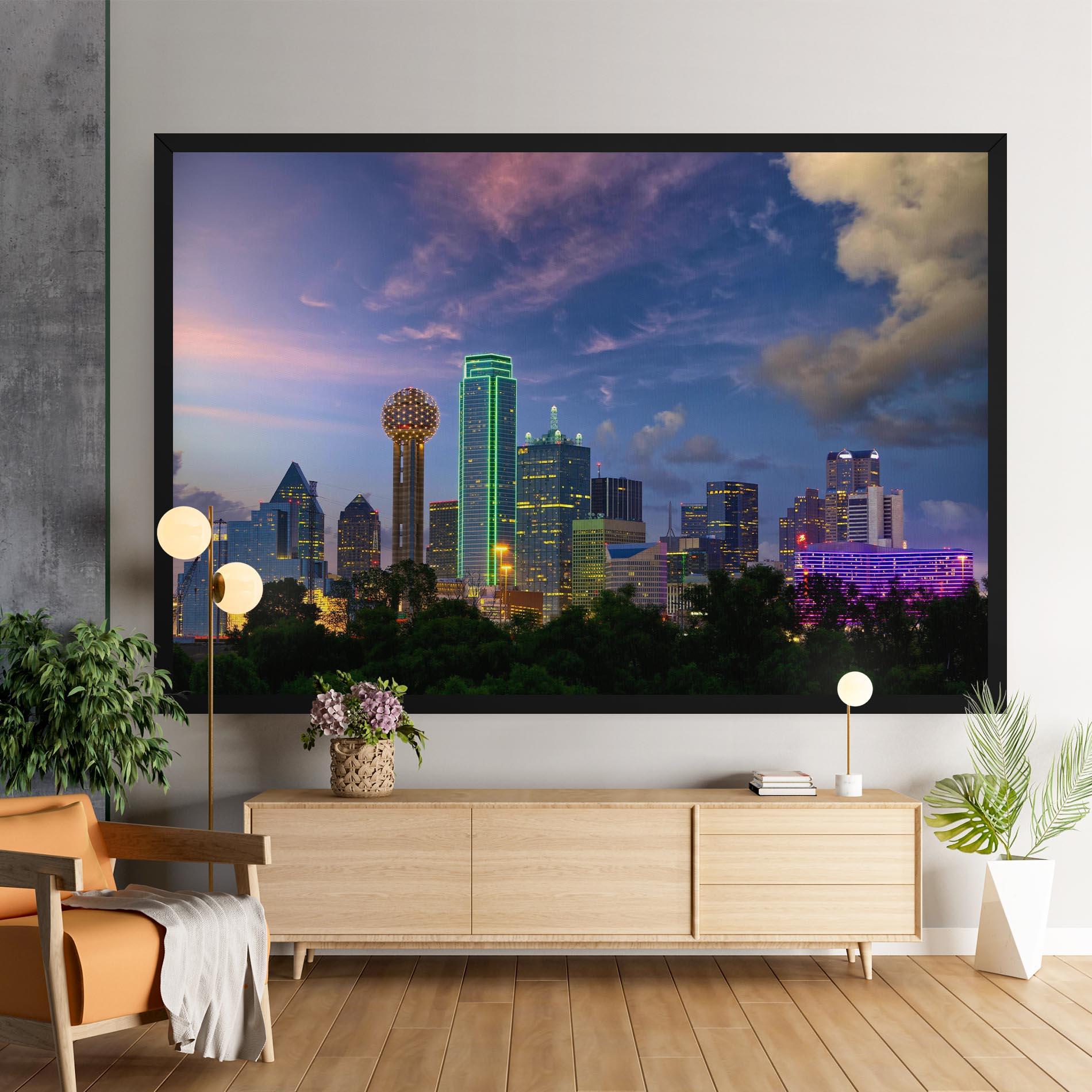 Картина на платно Dallas Dusk mockup 9
