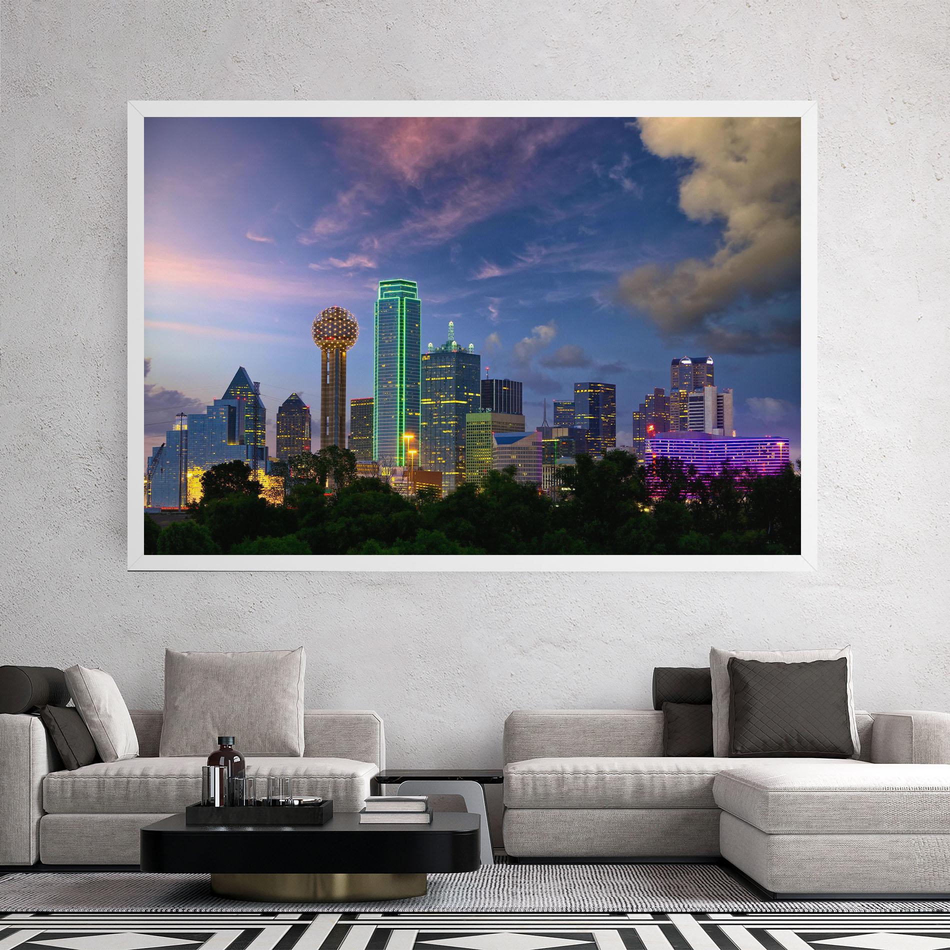 Картина на платно Dallas Dusk mockup 2
