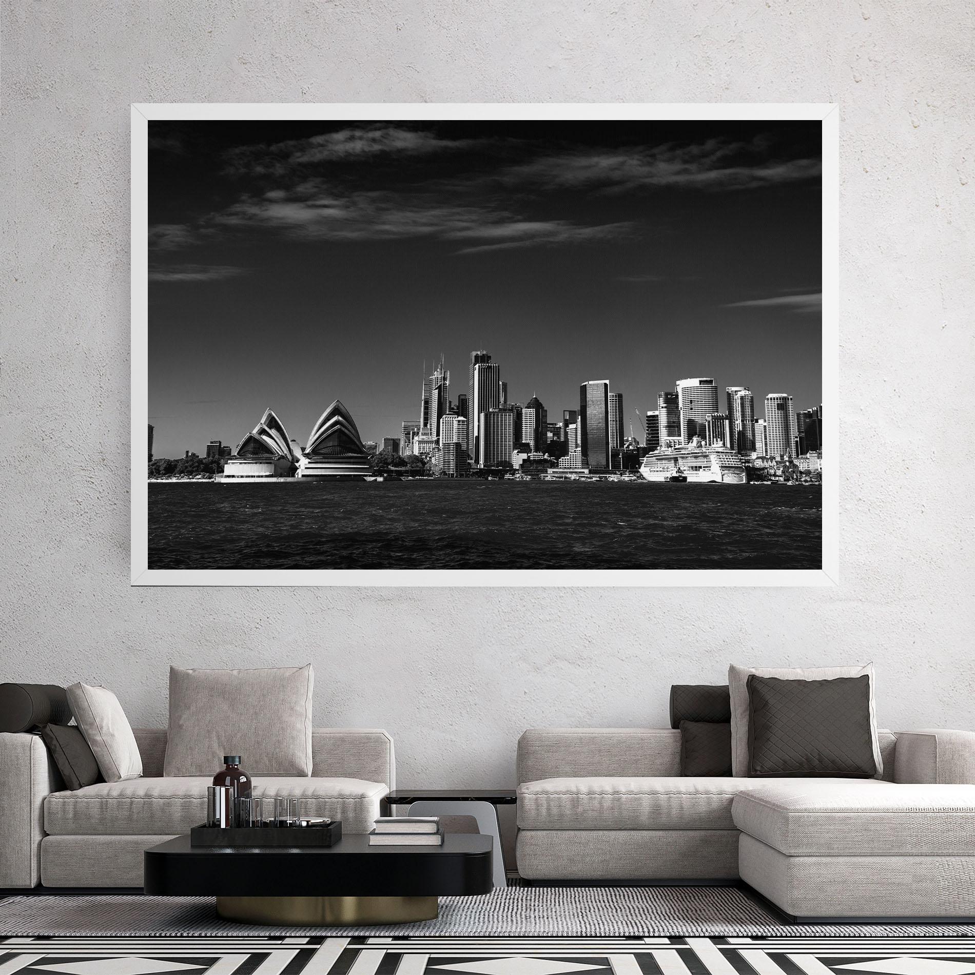 Картина на платно Grey Sidnew mockup 2