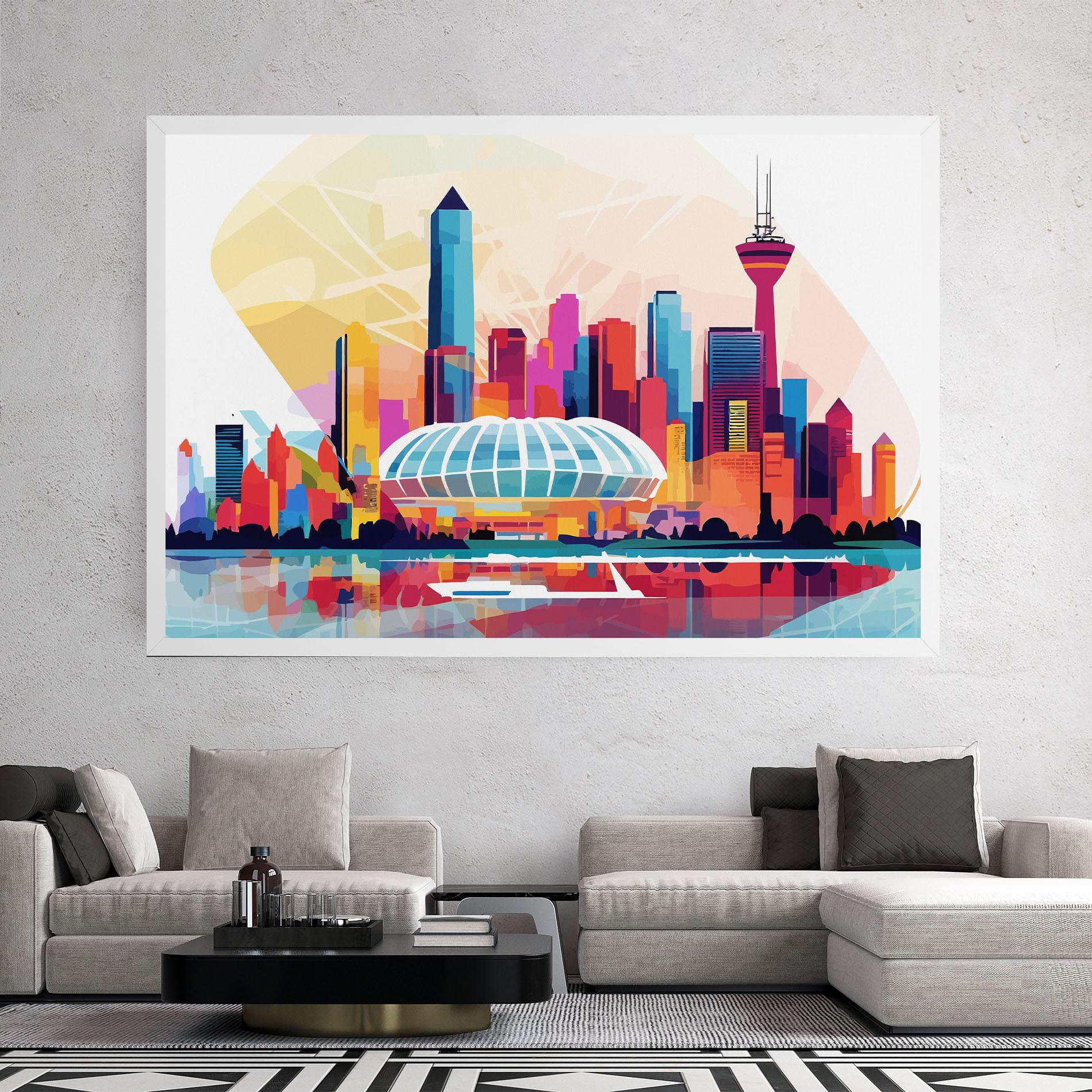 Картина на платно Olympic Stadium Color mockup 2