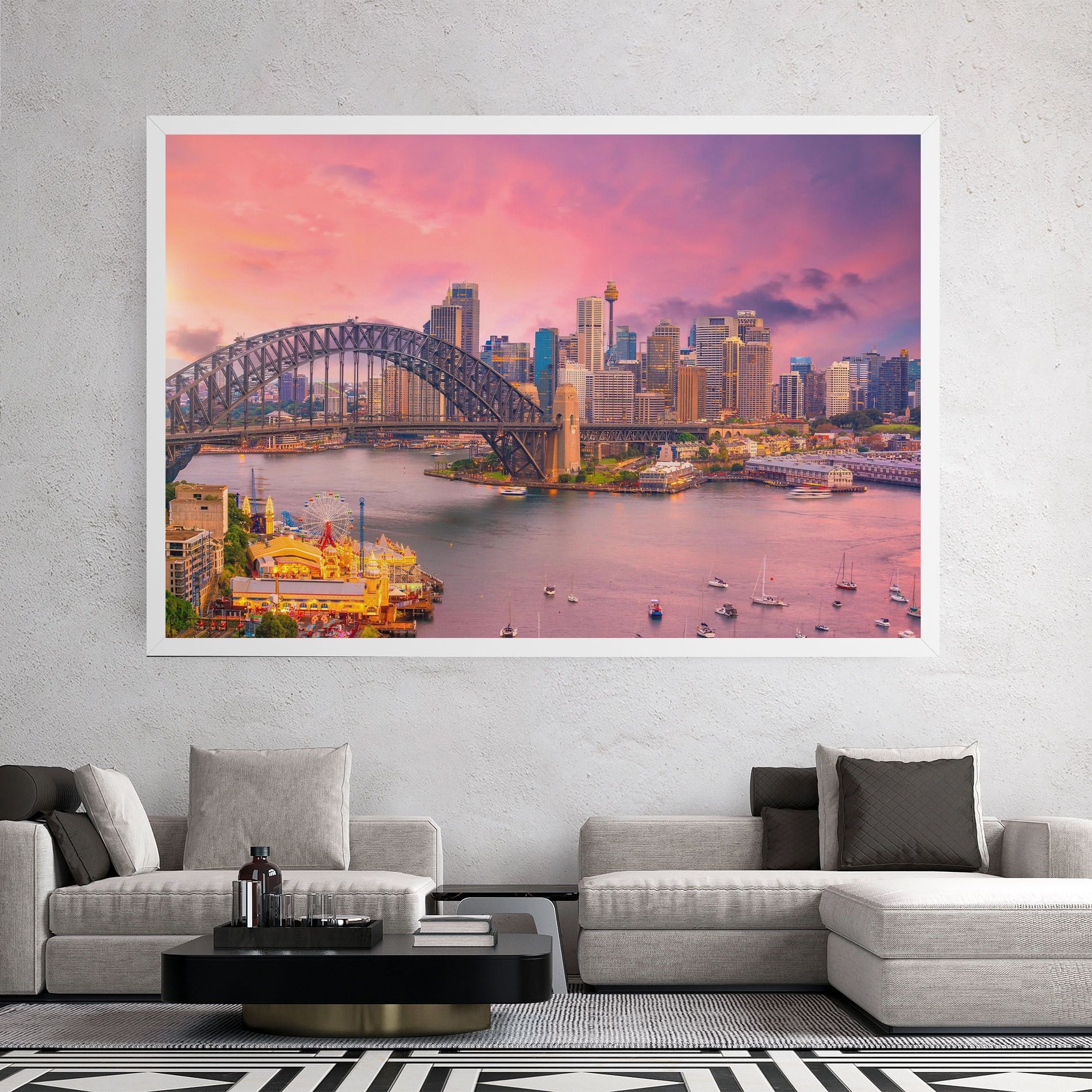 Pink Sydney Skyline mockup 2