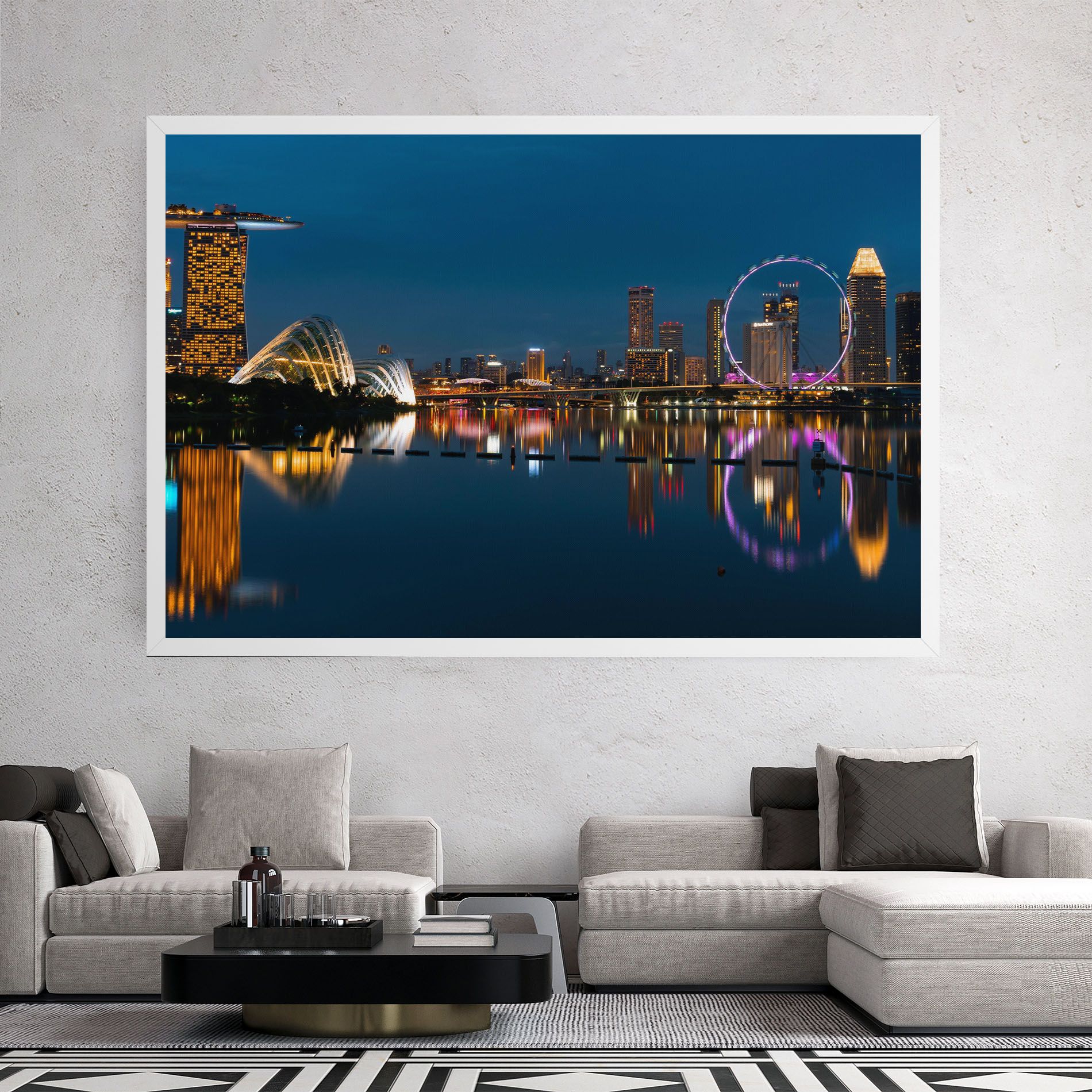 Singapore City Skyline mockup 2