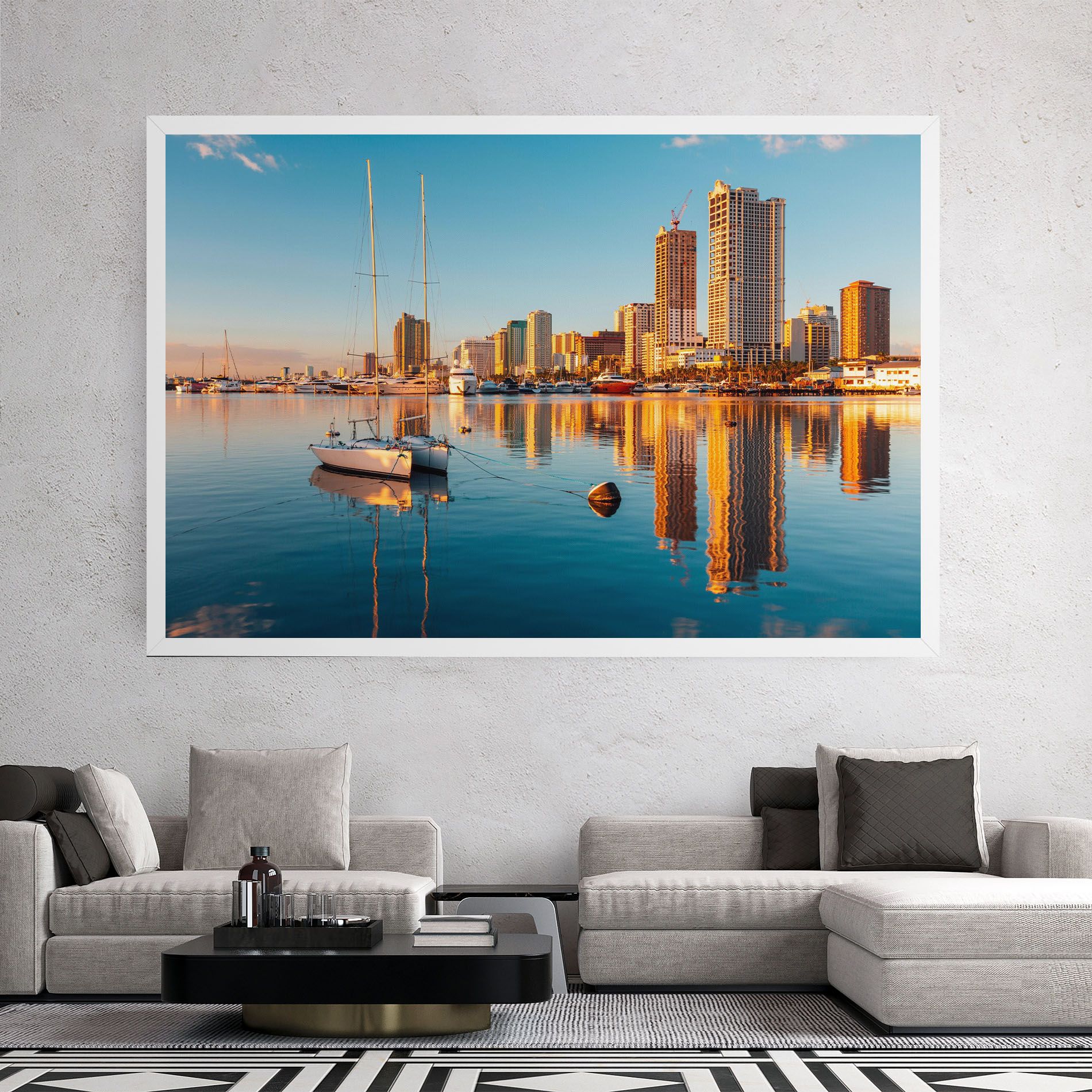 Skyscrapers Water mockup 2