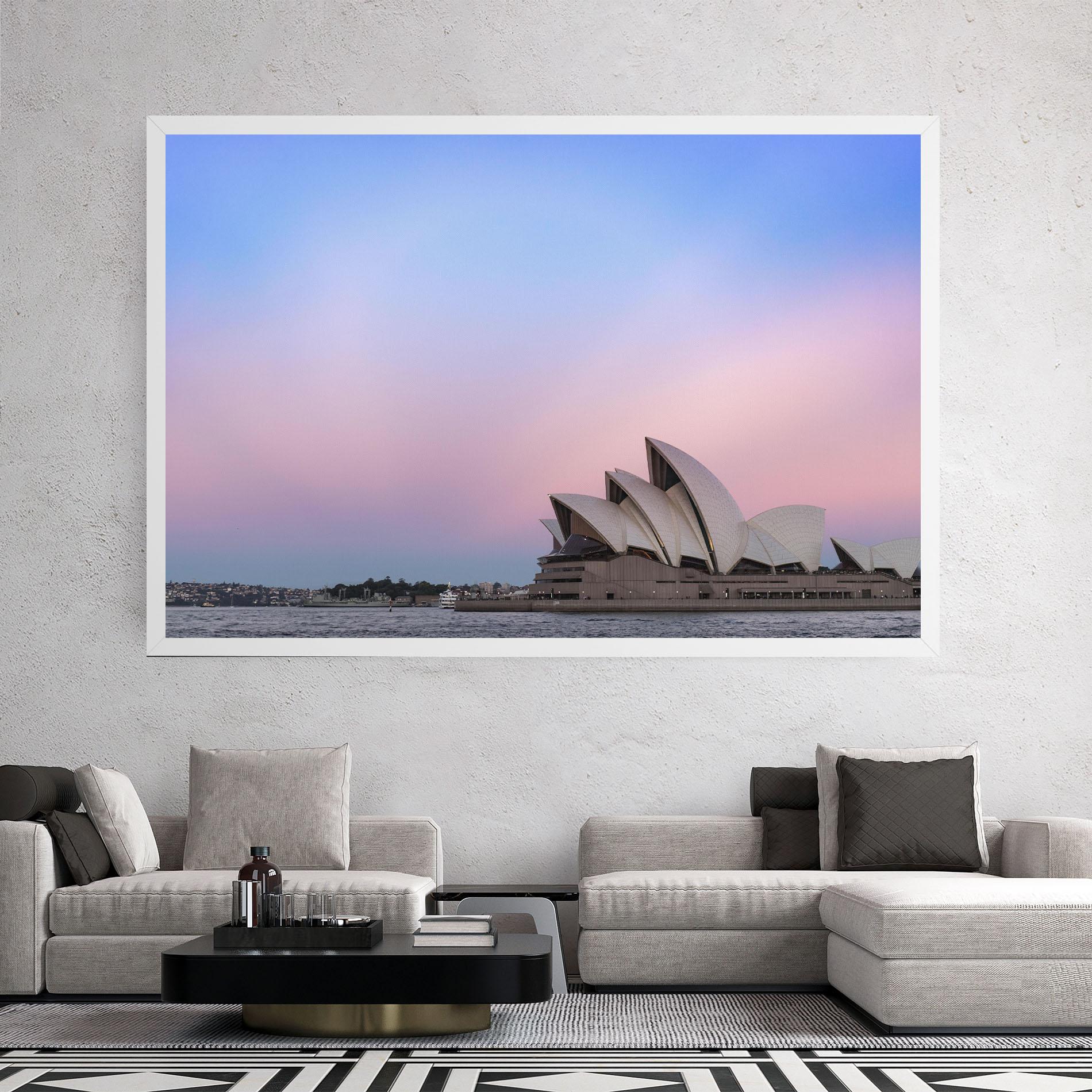Картина на платно Sydney Purple Sky mockup 2