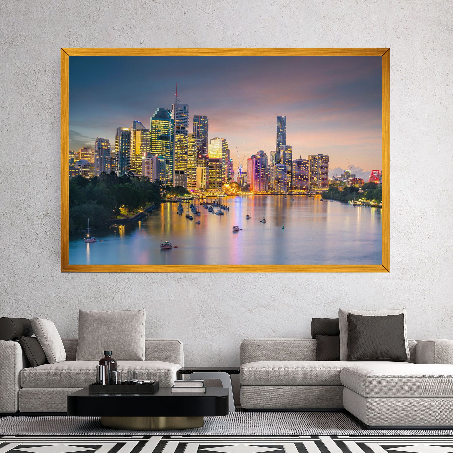 Brisbane City Skyline mockup 2