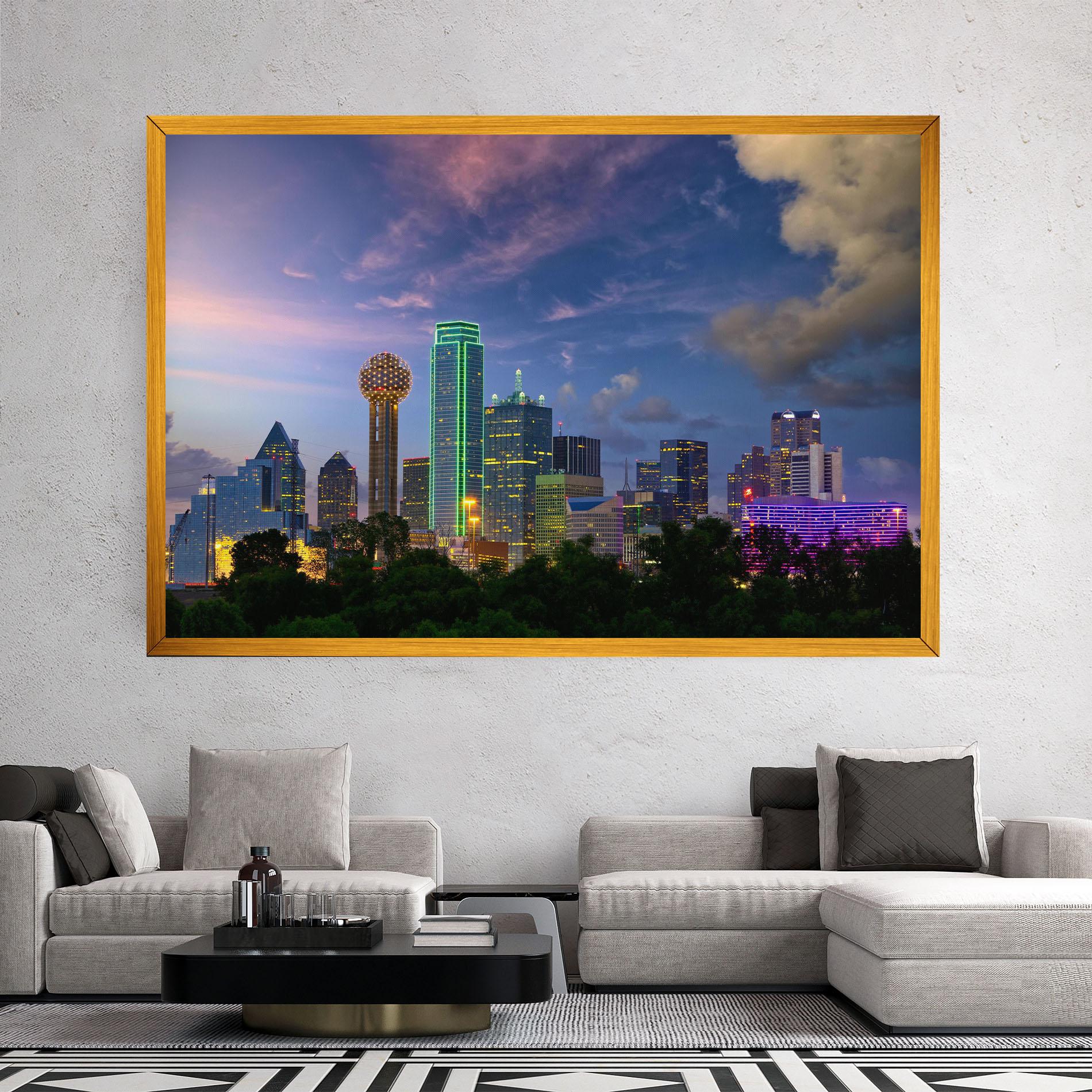 Картина на платно Dallas Dusk mockup 2