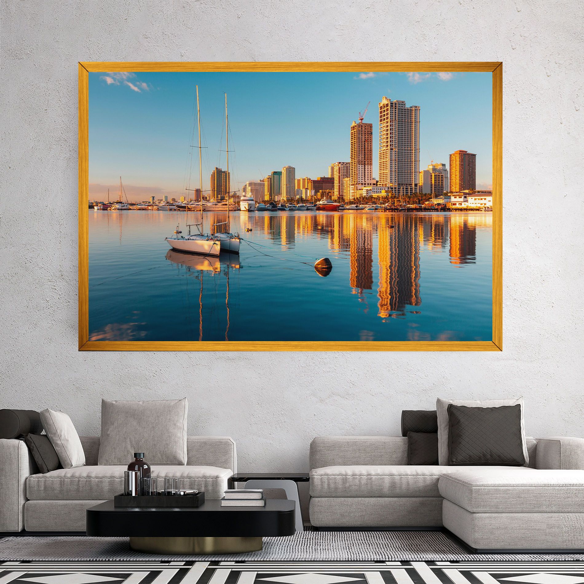 Skyscrapers Water mockup 2