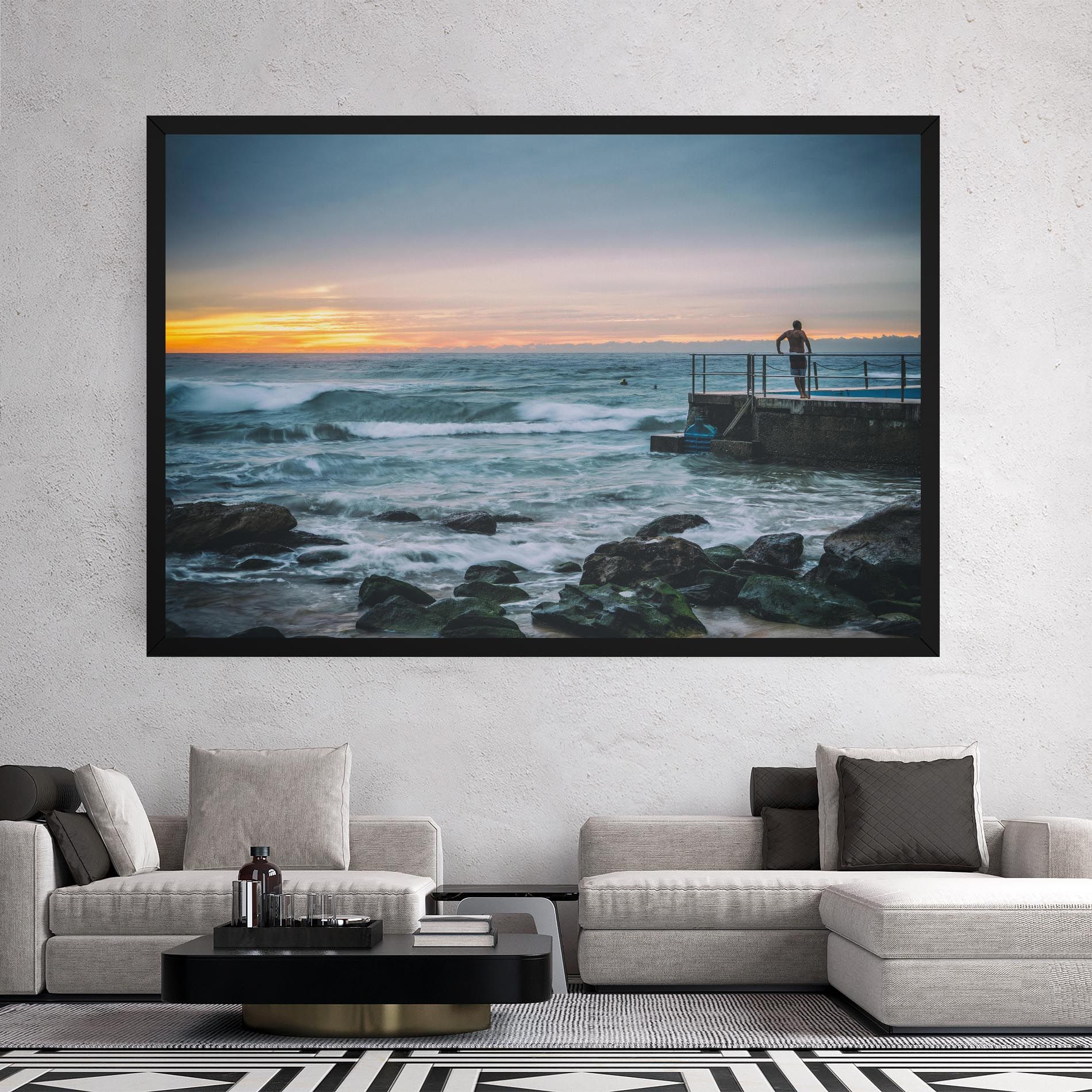 Bondi Beach Sunset mockup 2