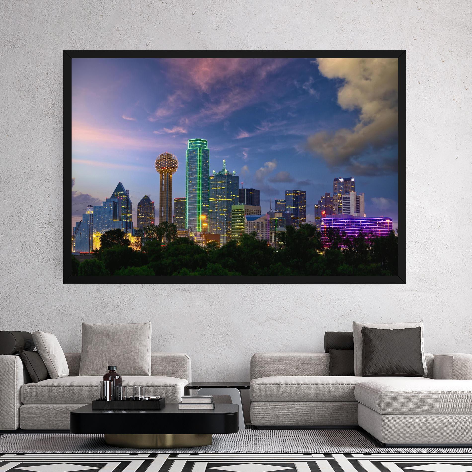Картина на платно Dallas Dusk mockup 2