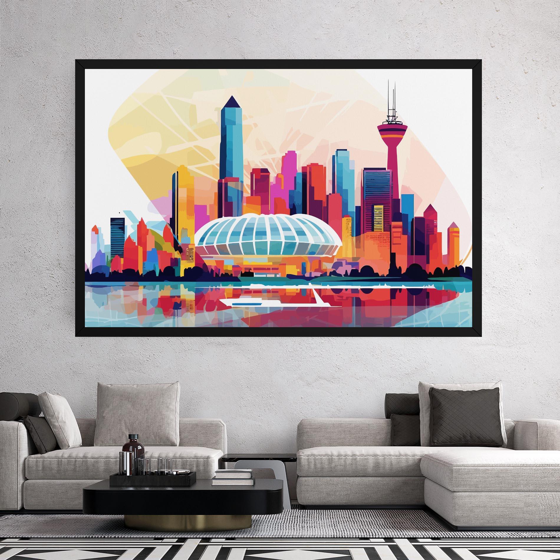 Картина на платно Olympic Stadium Color mockup 2