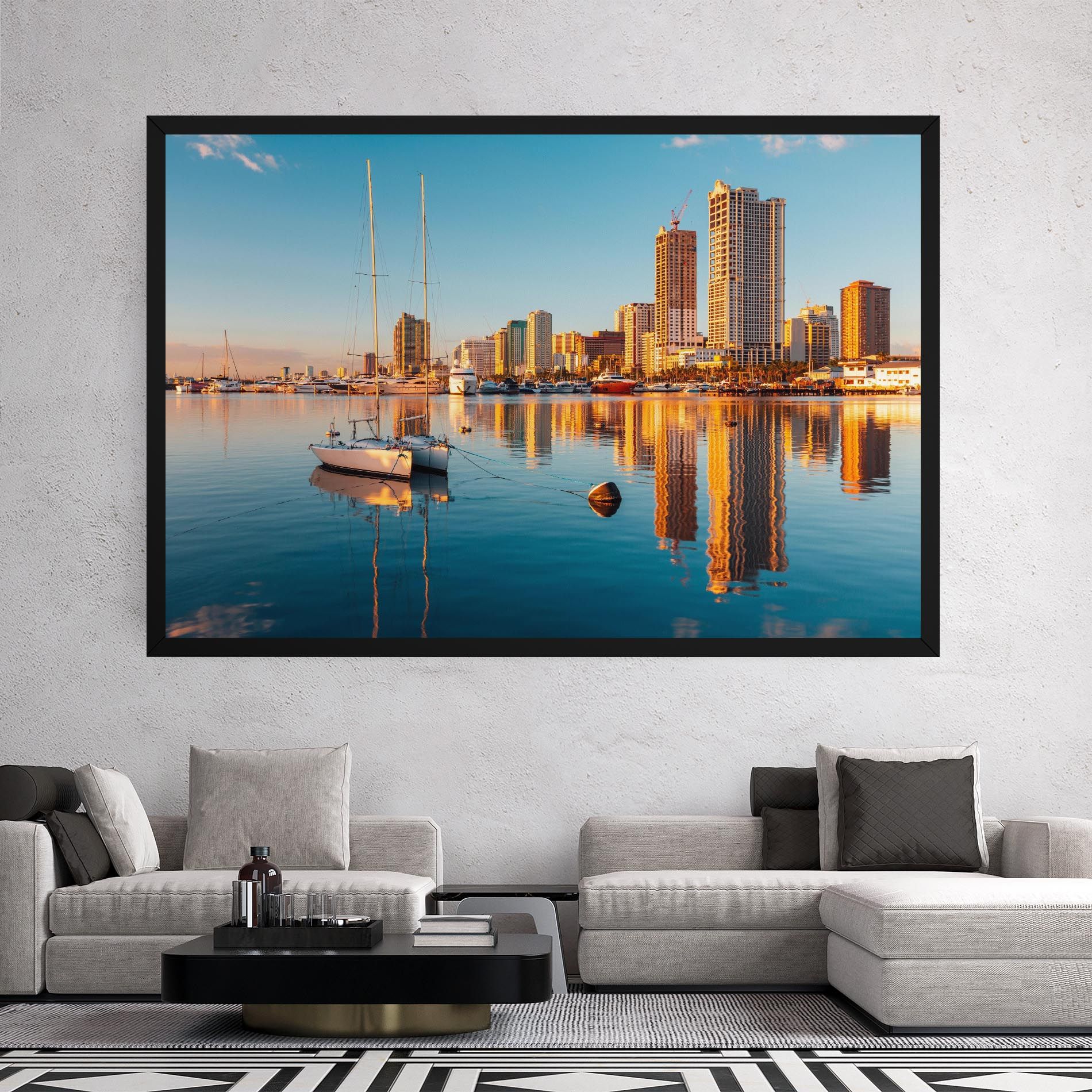 Skyscrapers Water mockup 2