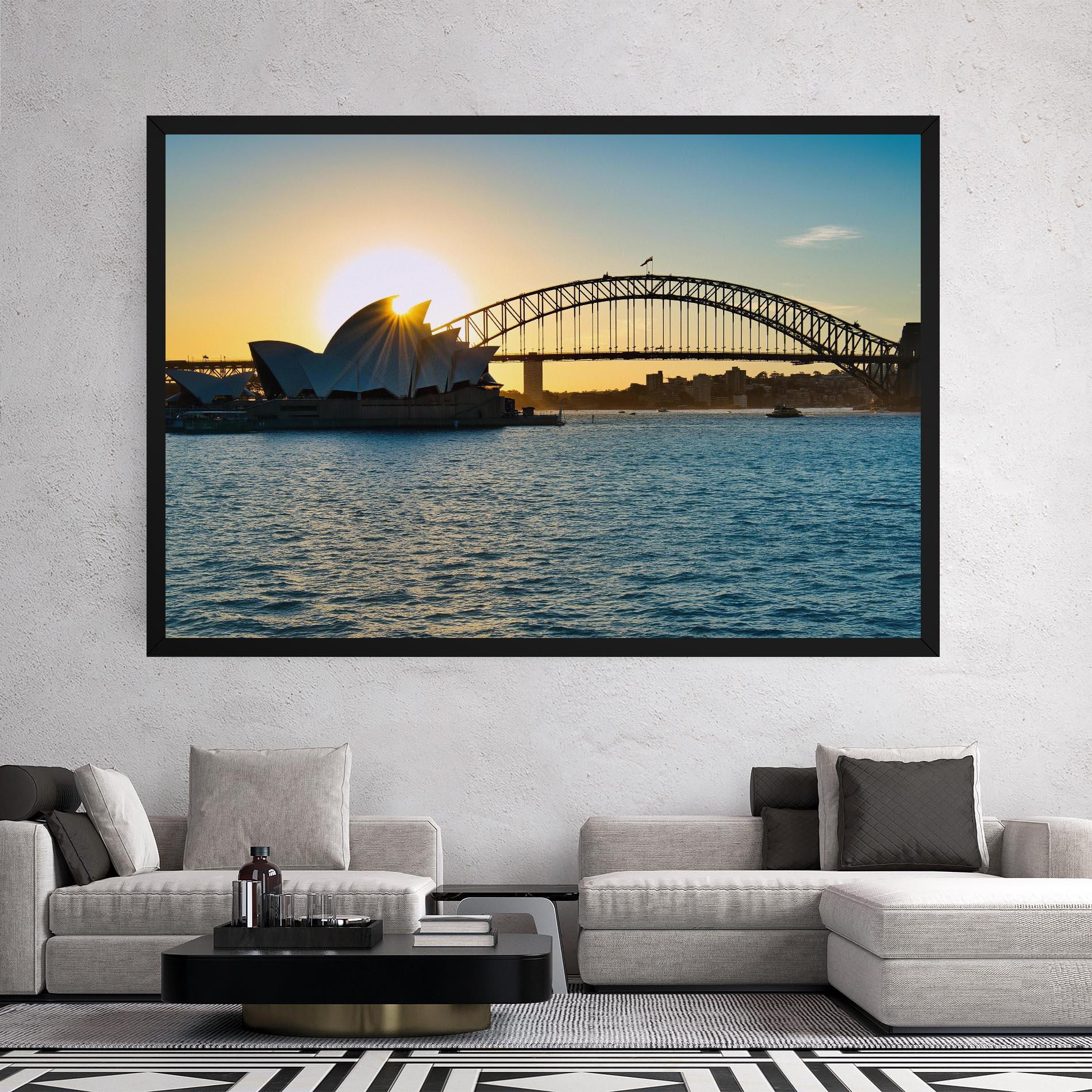 Картина на платно Sunrise Sydney mockup 2