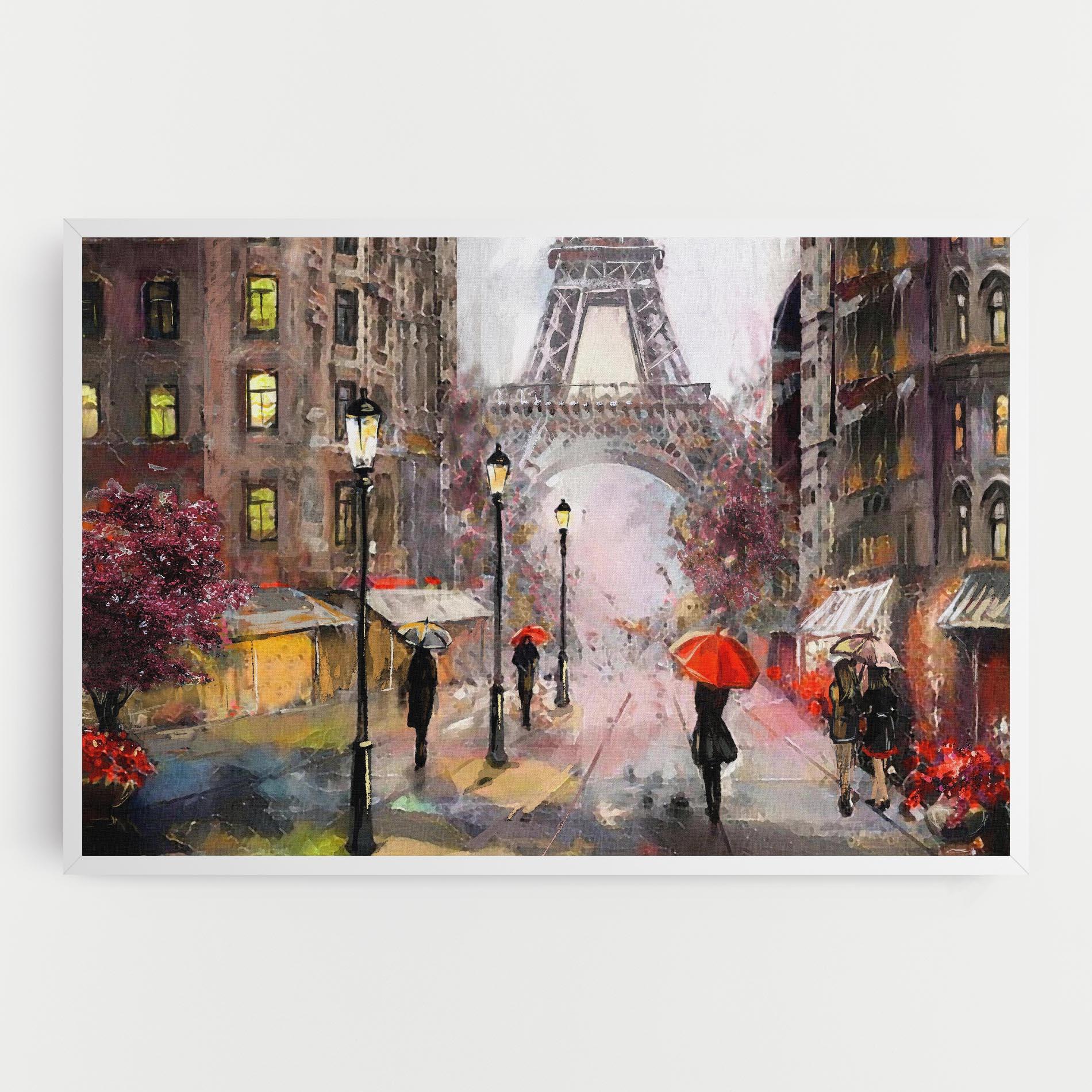 Картина на платно Paris Colours mockup 0