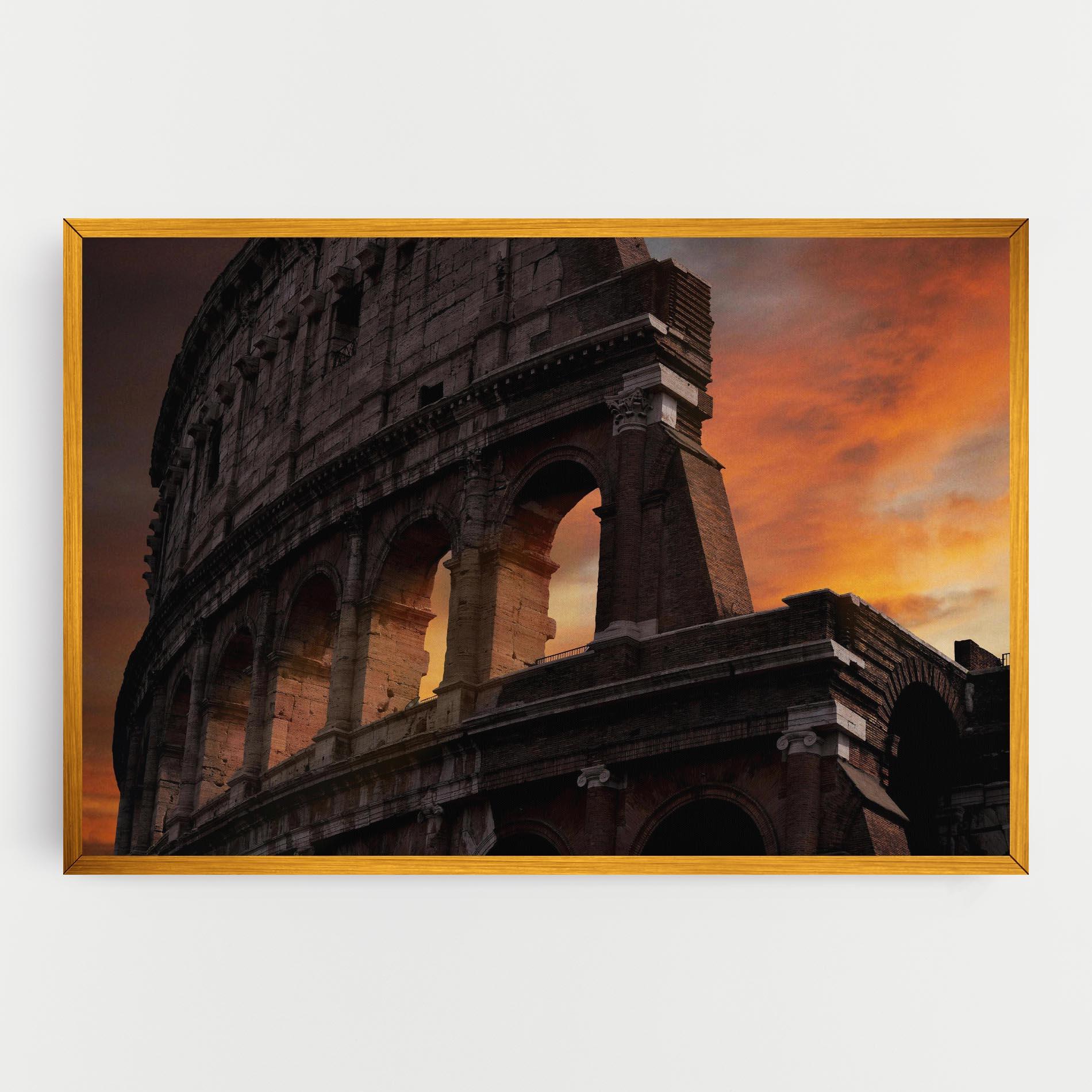 Картина на платно Colosseum Sunset mockup 0