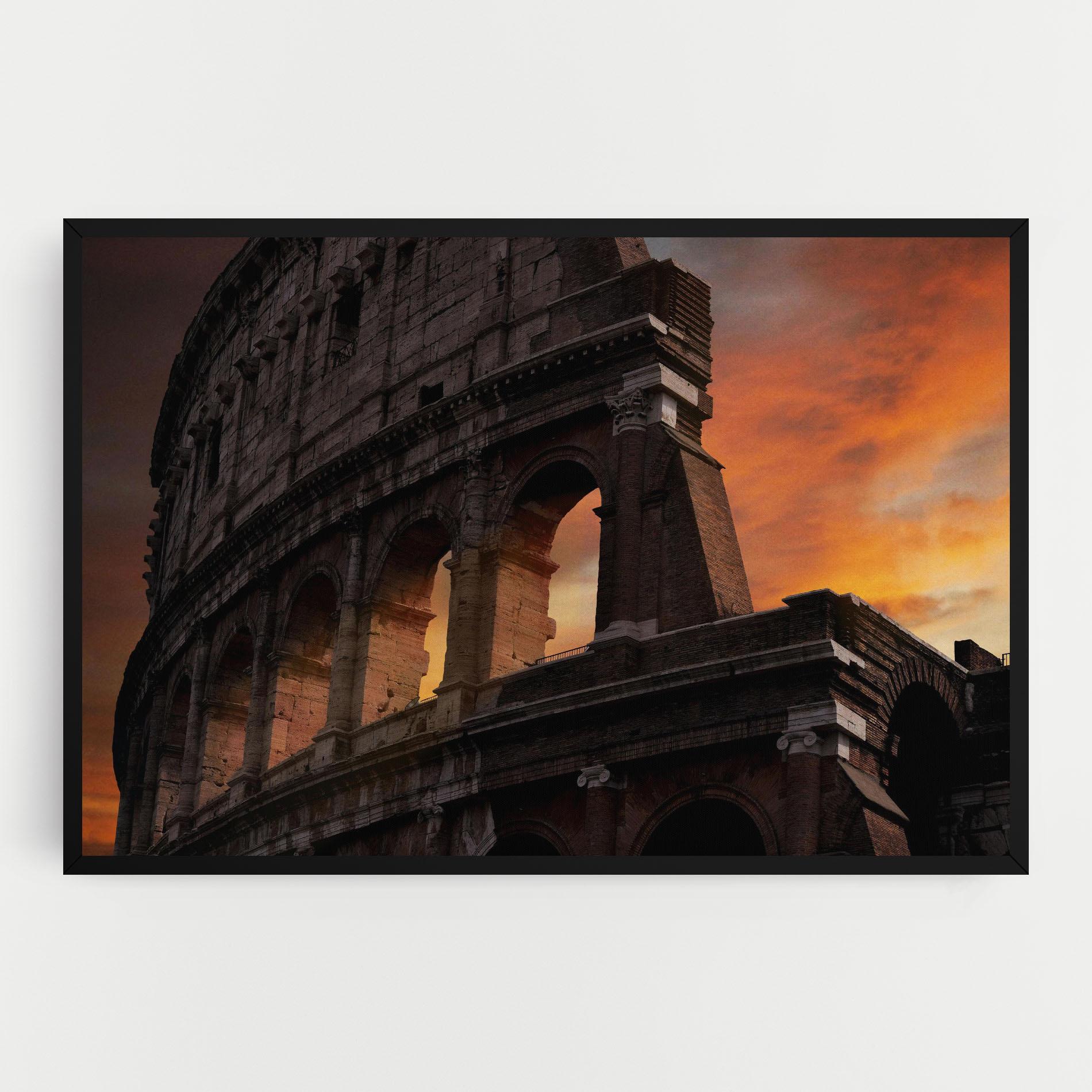 Картина на платно Colosseum Sunset mockup 0