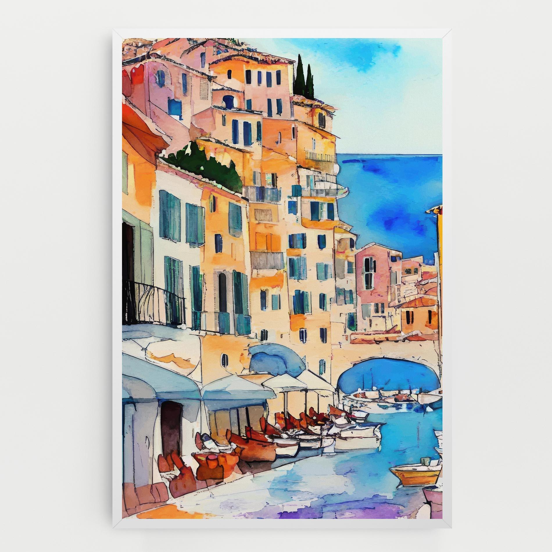 Картина на платно France Watercolor mockup 0