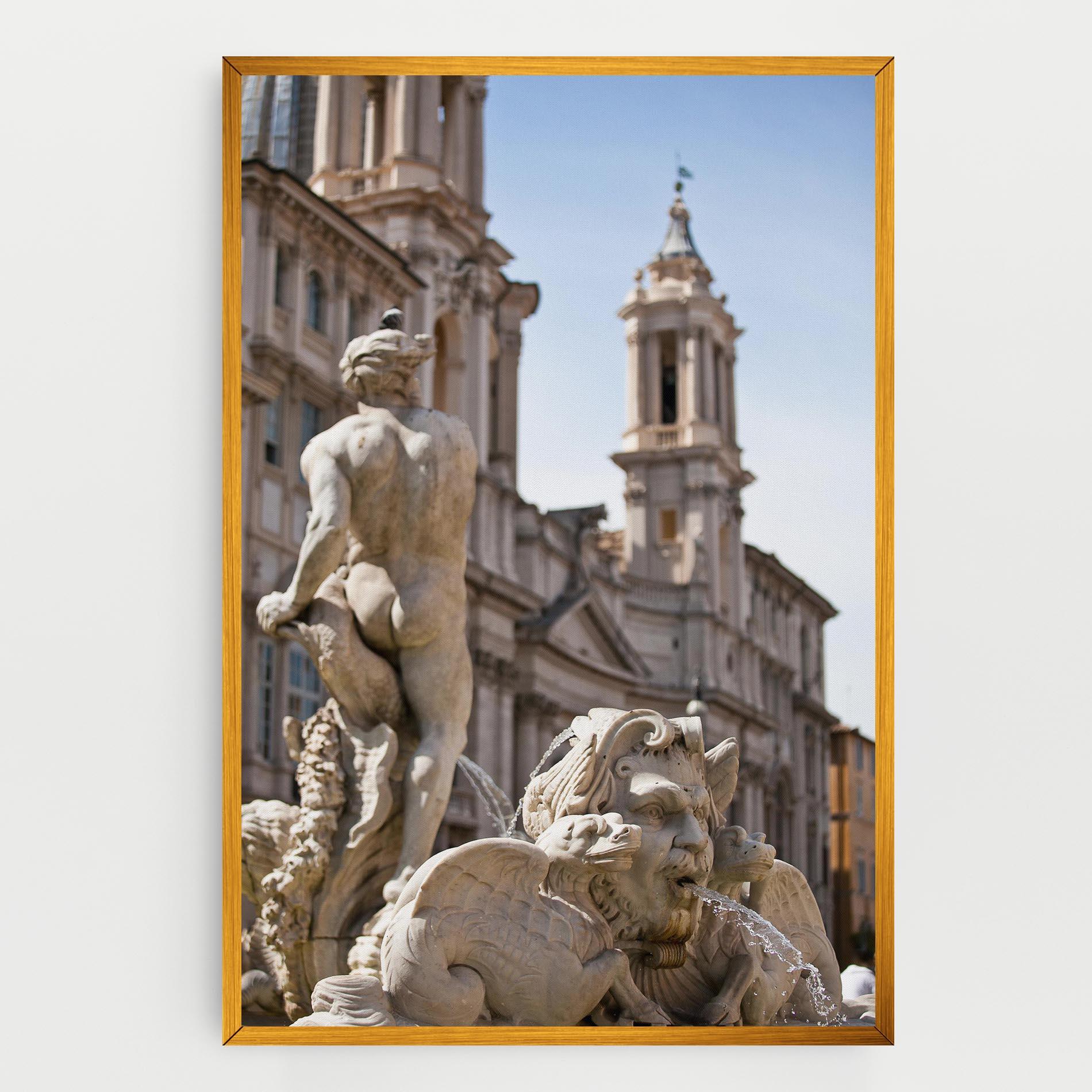 Картина на платно Baroque Statue Italy mockup 0