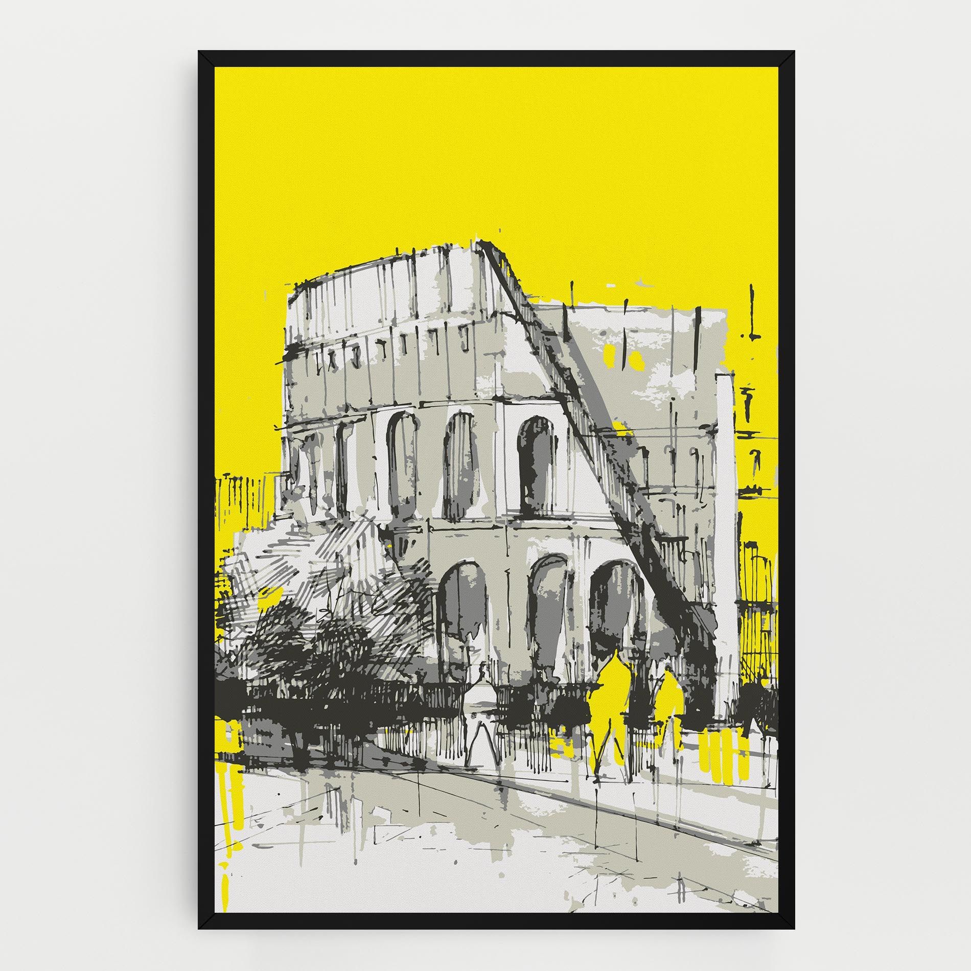 Yellow Colosseum mockup 0