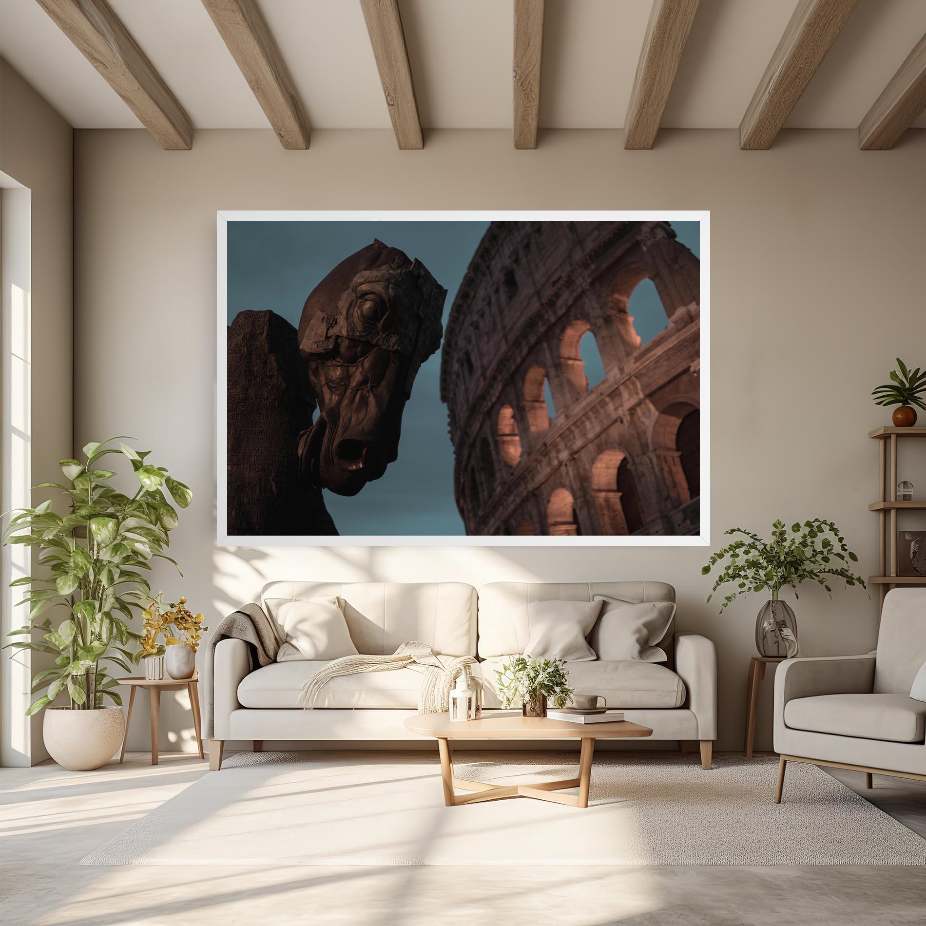 Картина на платно Colosseum Horse mockup 6