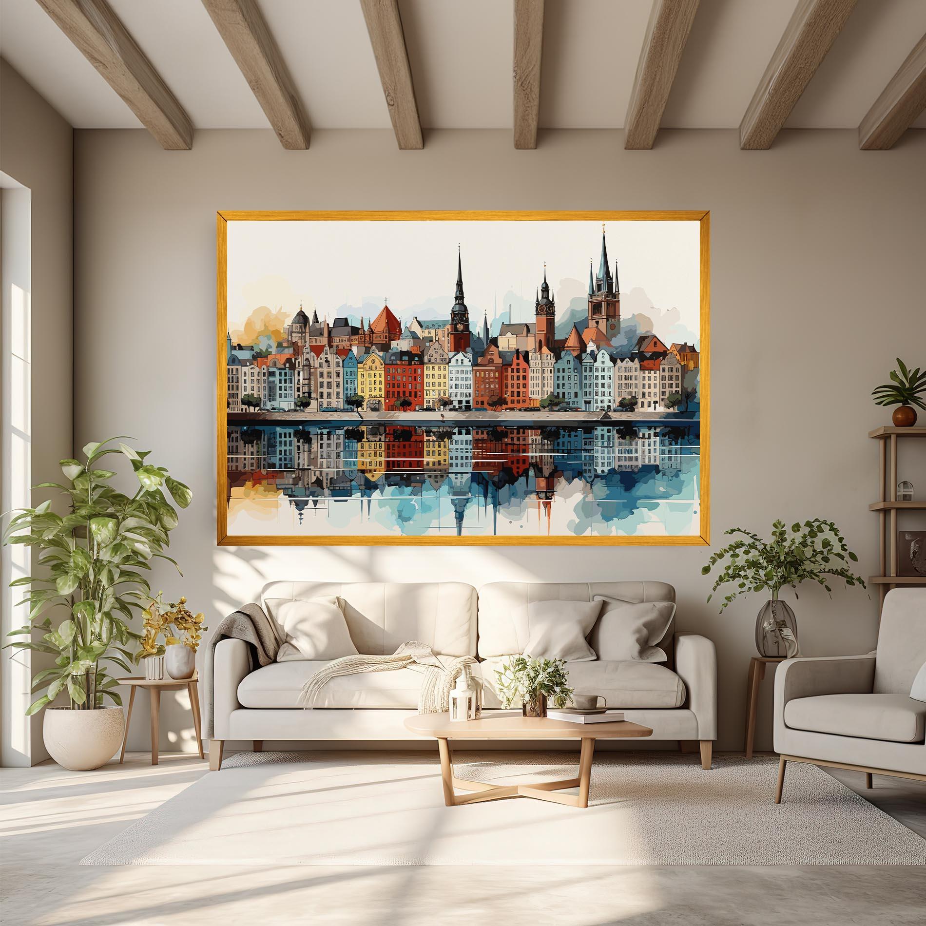Картина на платно German Buildings mockup 6